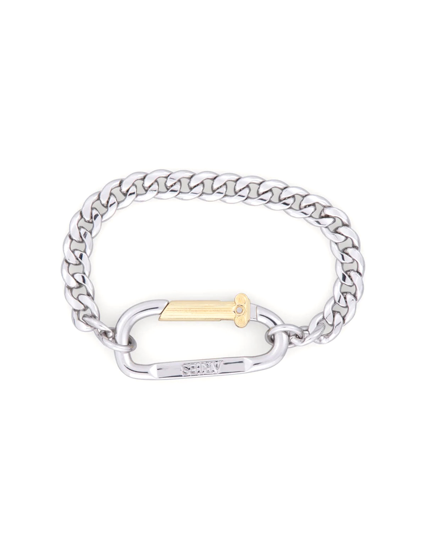 Mini Carabiner Chain Bracelet - Silver
