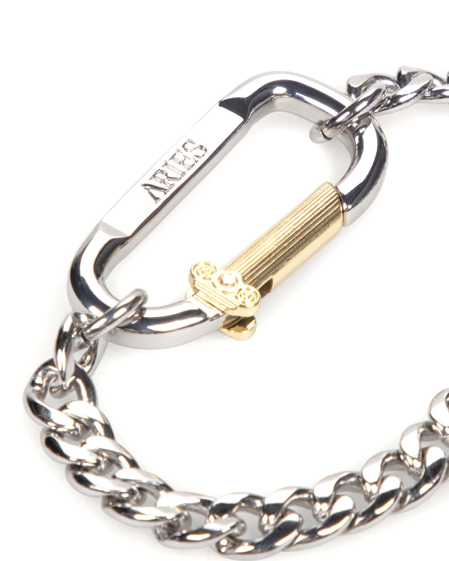Mini Carabiner Chain Bracelet - Silver