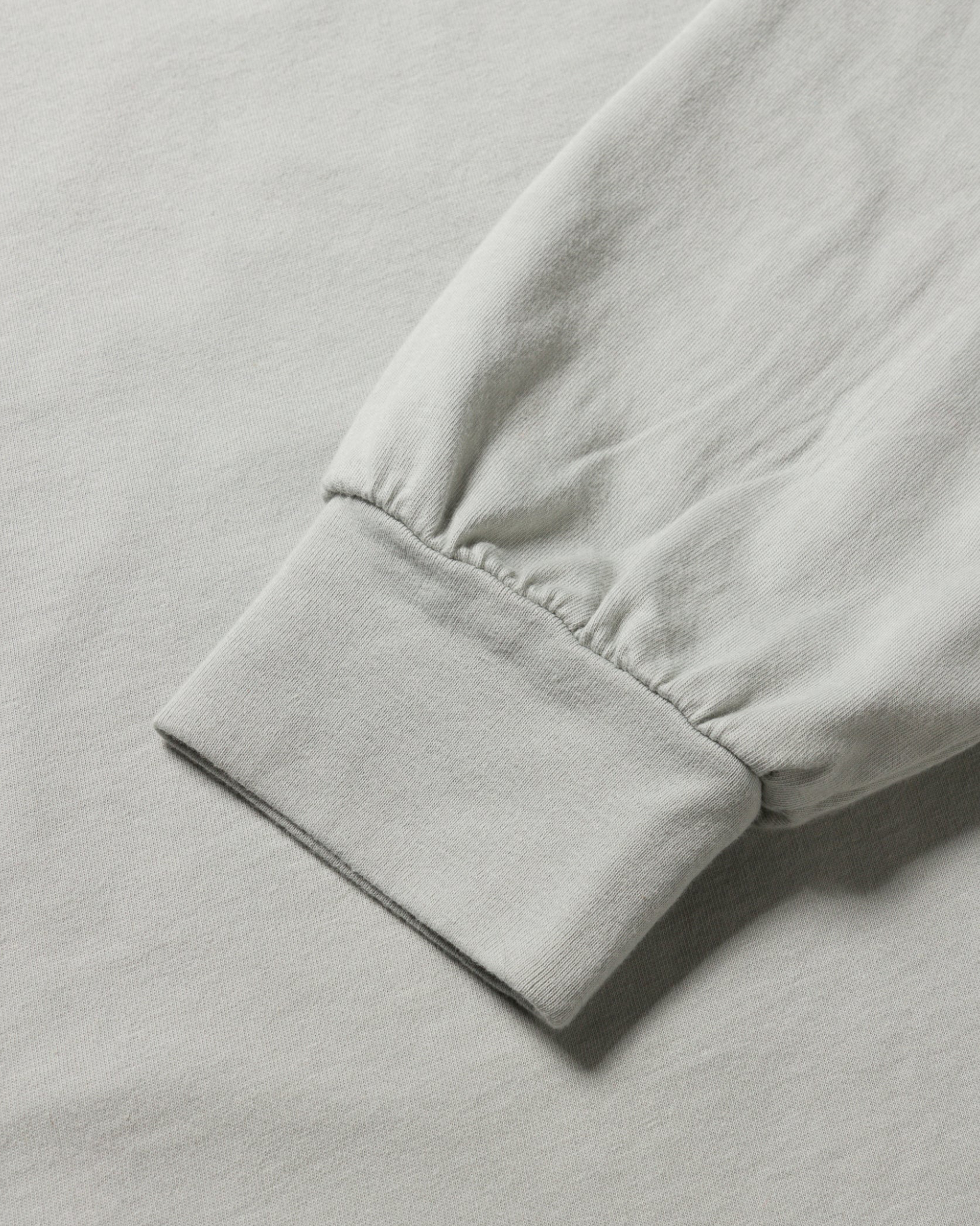 Winged Temple L/S Baby Tee - Grey