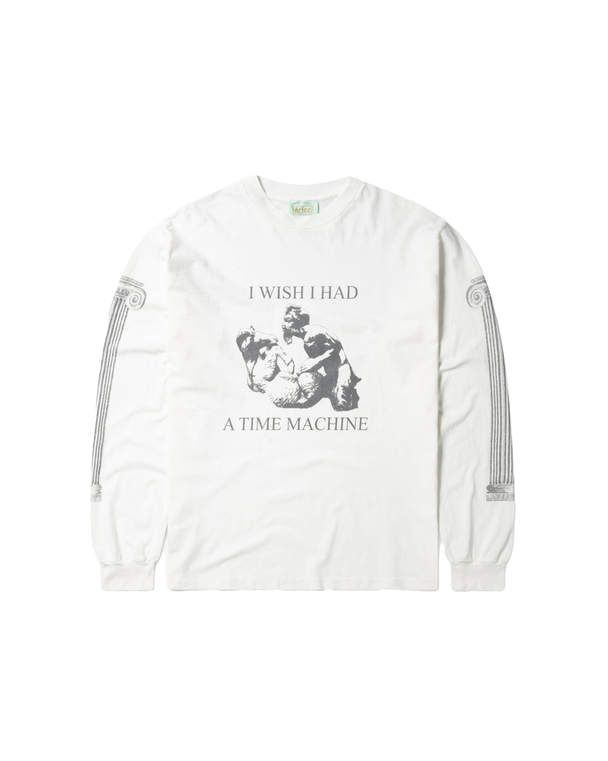 Time Machine Long Sleeve - Stained White