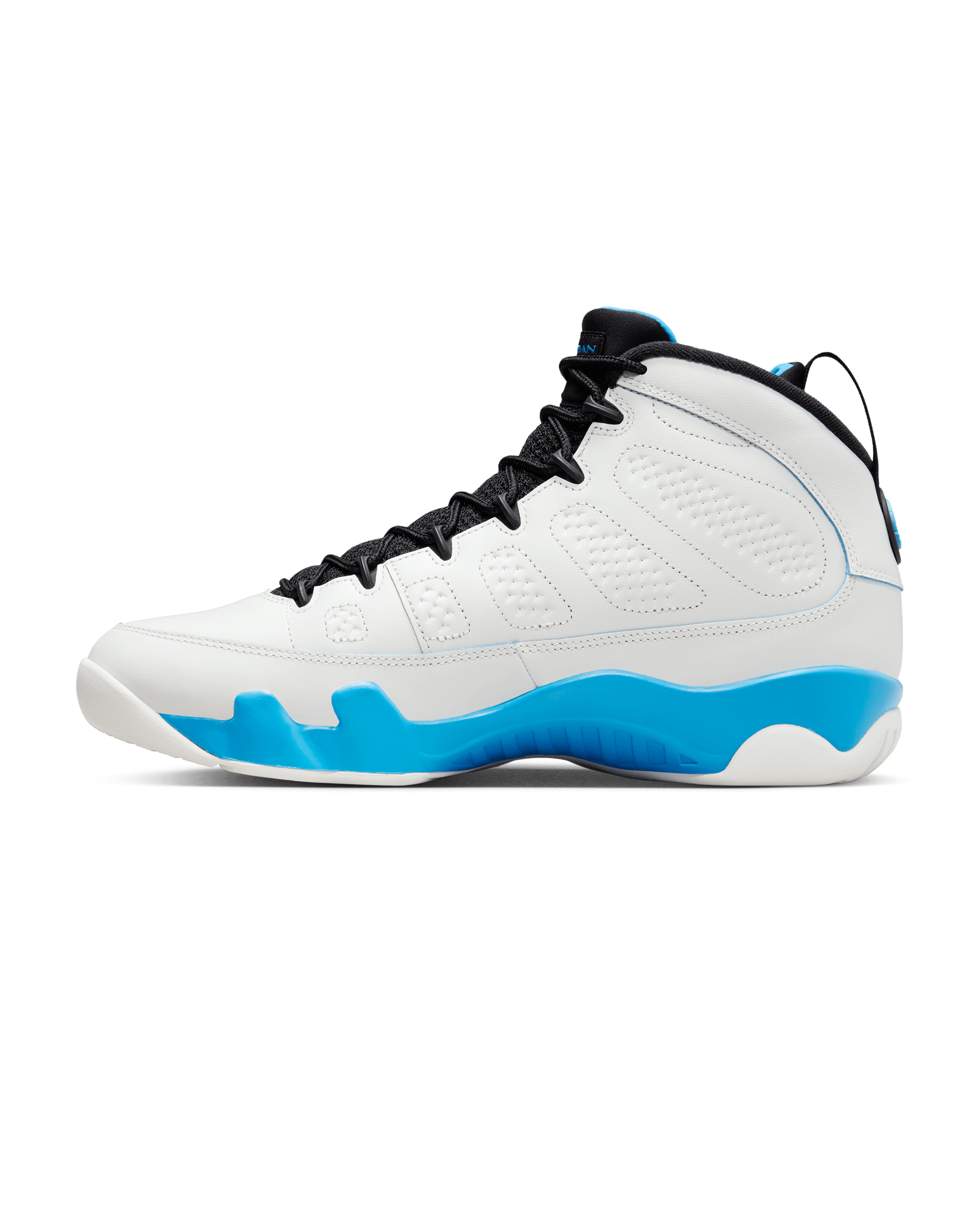 Air Jordan 9 Retro - Summit White / Black-Dk Powder Blue