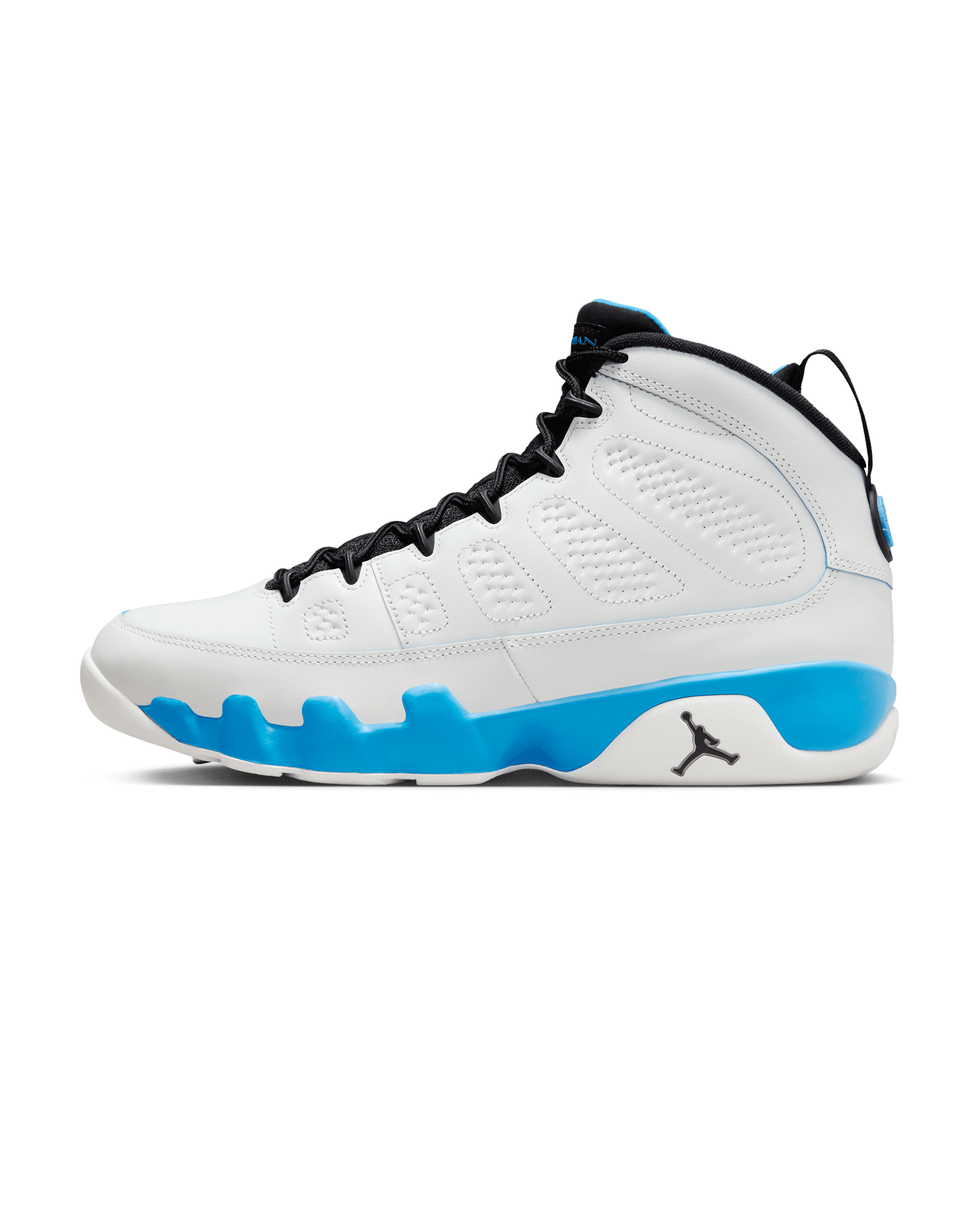 Air Jordan 9 Retro - Summit White / Black-Dk Powder Blue