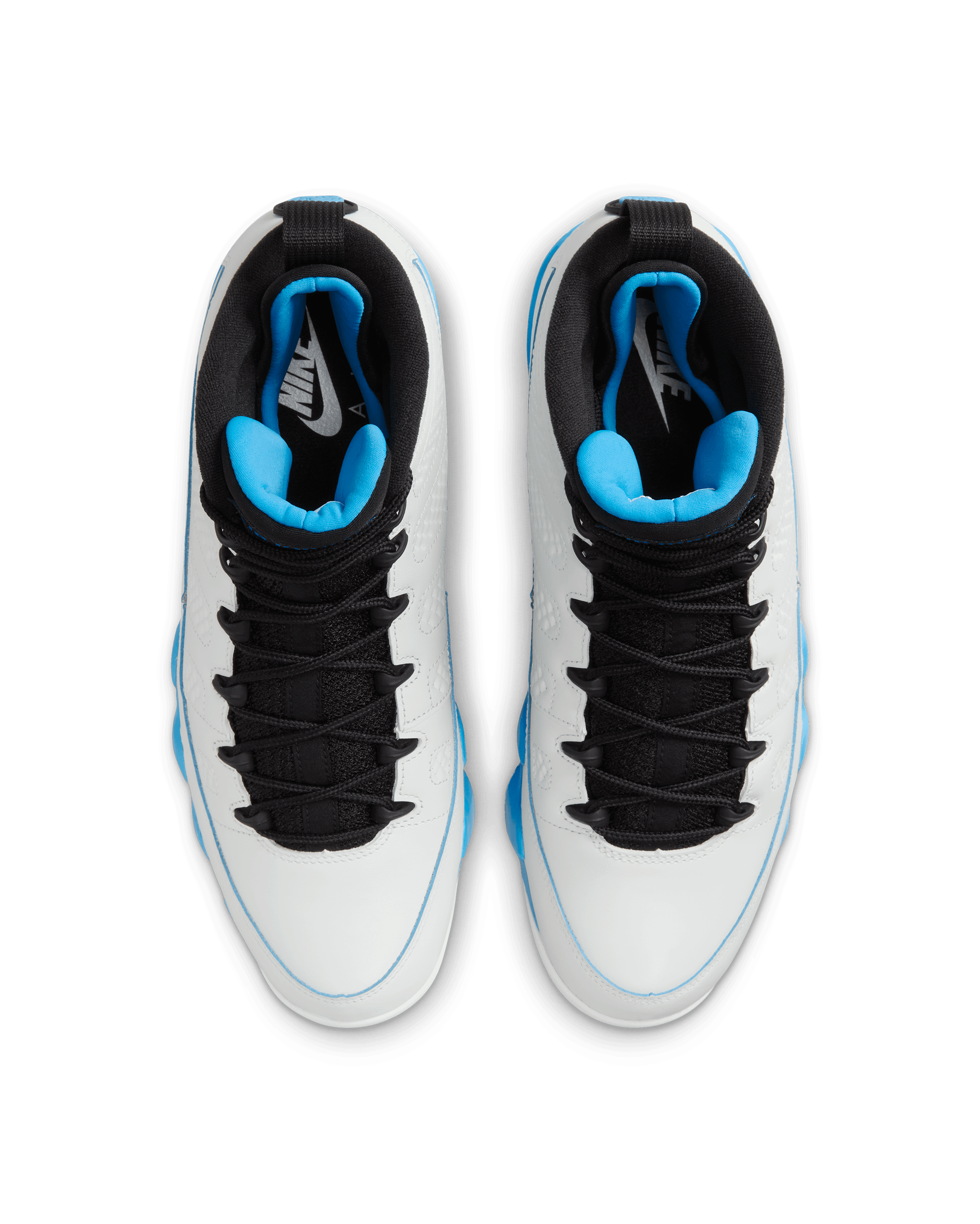 Air Jordan 9 Retro - Summit White / Black-Dk Powder Blue