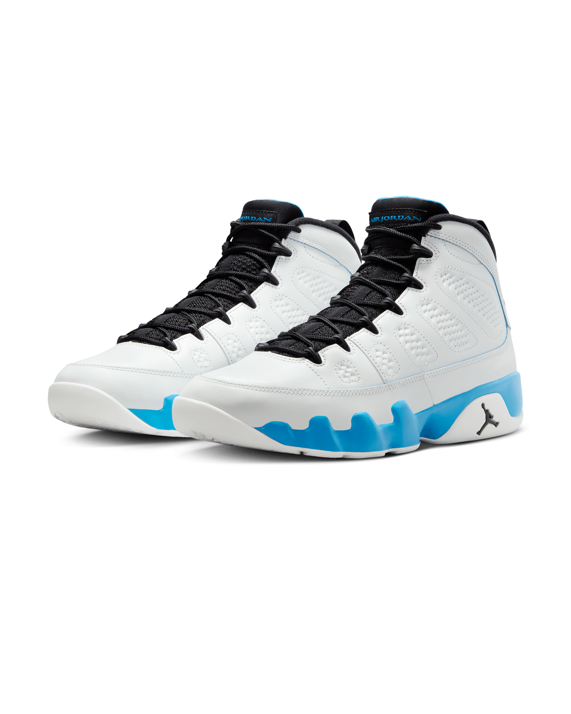 Air Jordan 9 Retro - Summit White / Black-Dk Powder Blue