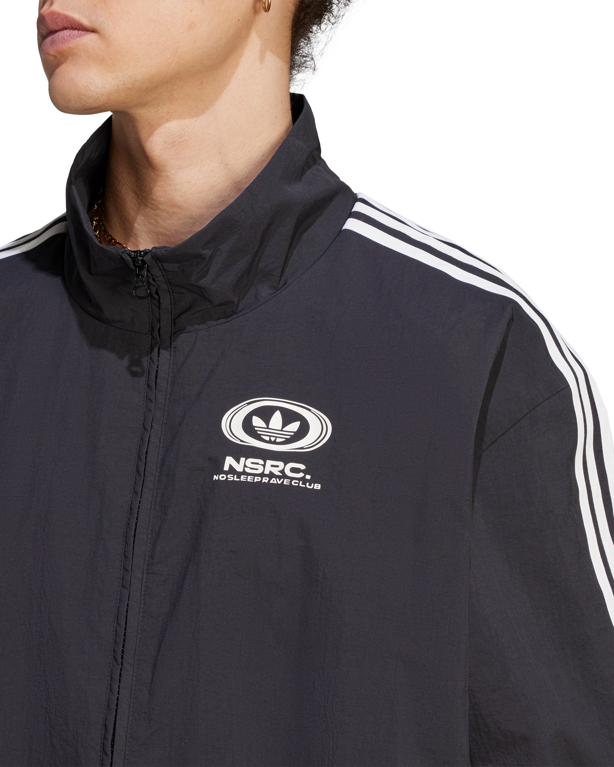 No Sleep Rave Club Track Top - Black