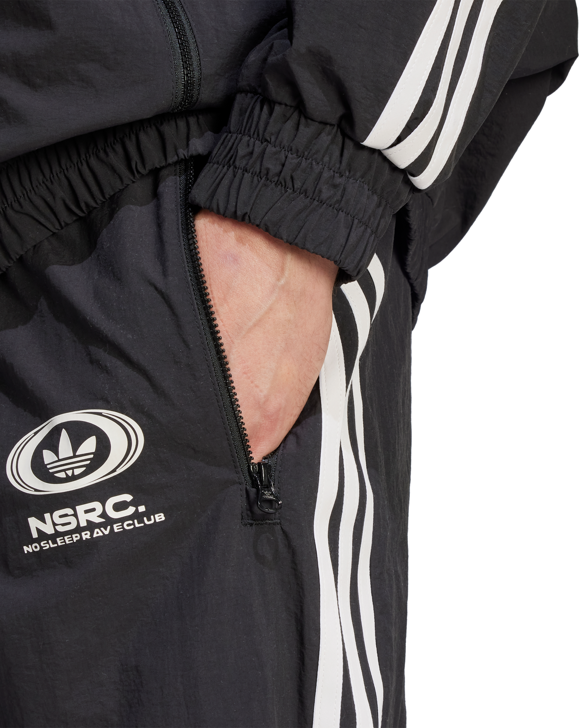 No Sleep Rave Club Trackpants - Black
