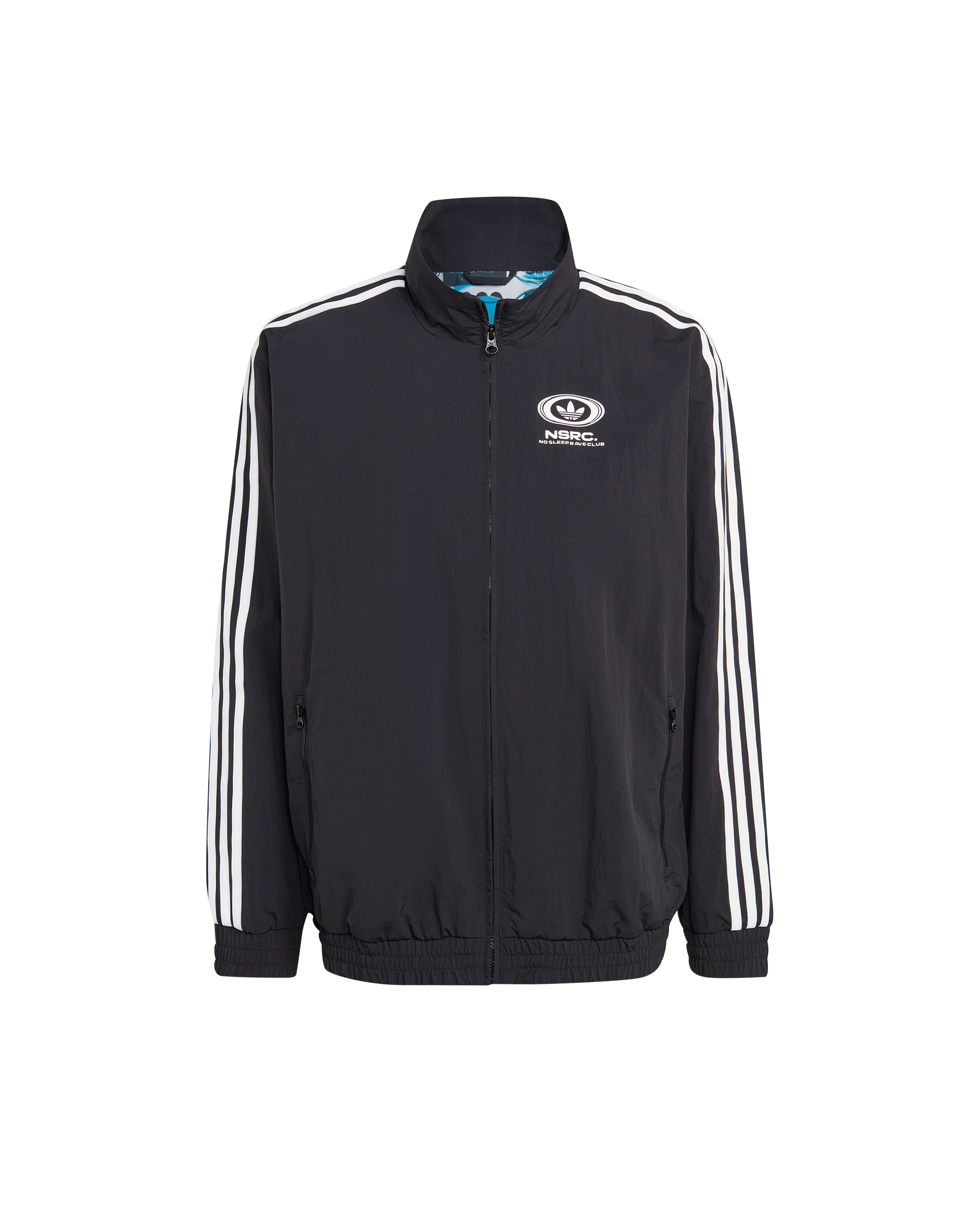 No Sleep Rave Club Track Top - Black