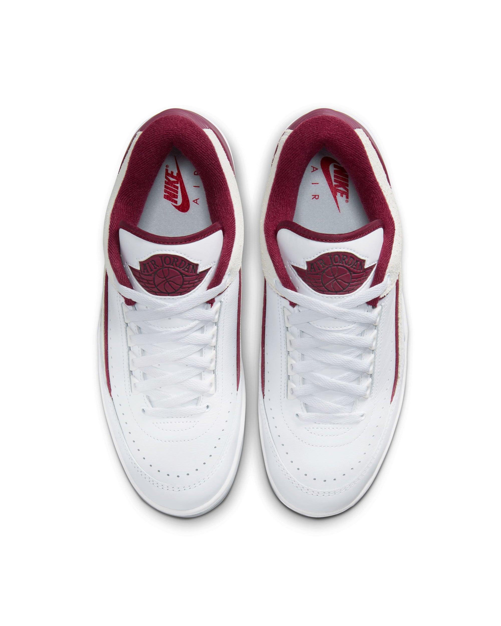 Air Jordan 2 Retro Low - White / Cherrywood Red