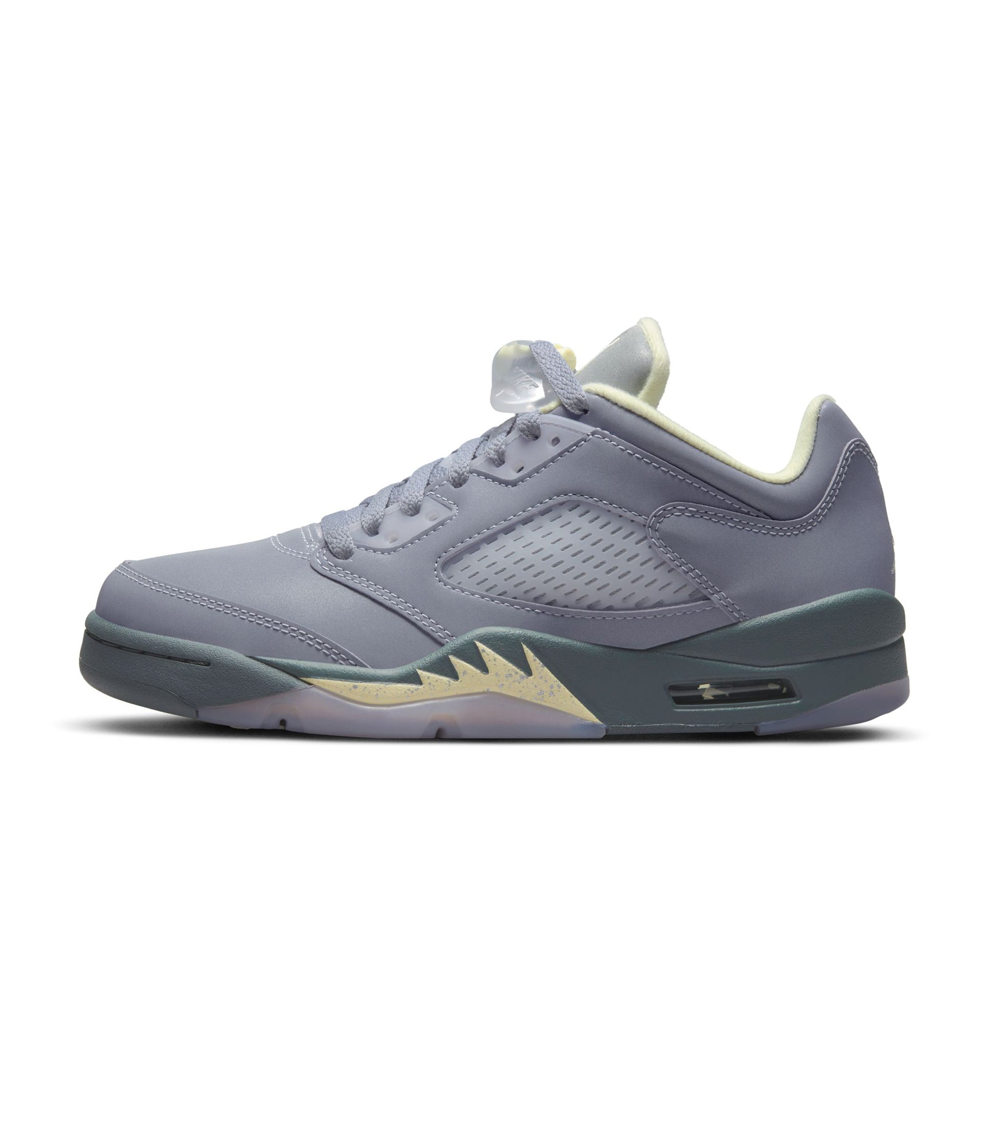 Air Jordan 5 Retro Low - Indigo Haze / Fire Red / Metallic Silver
