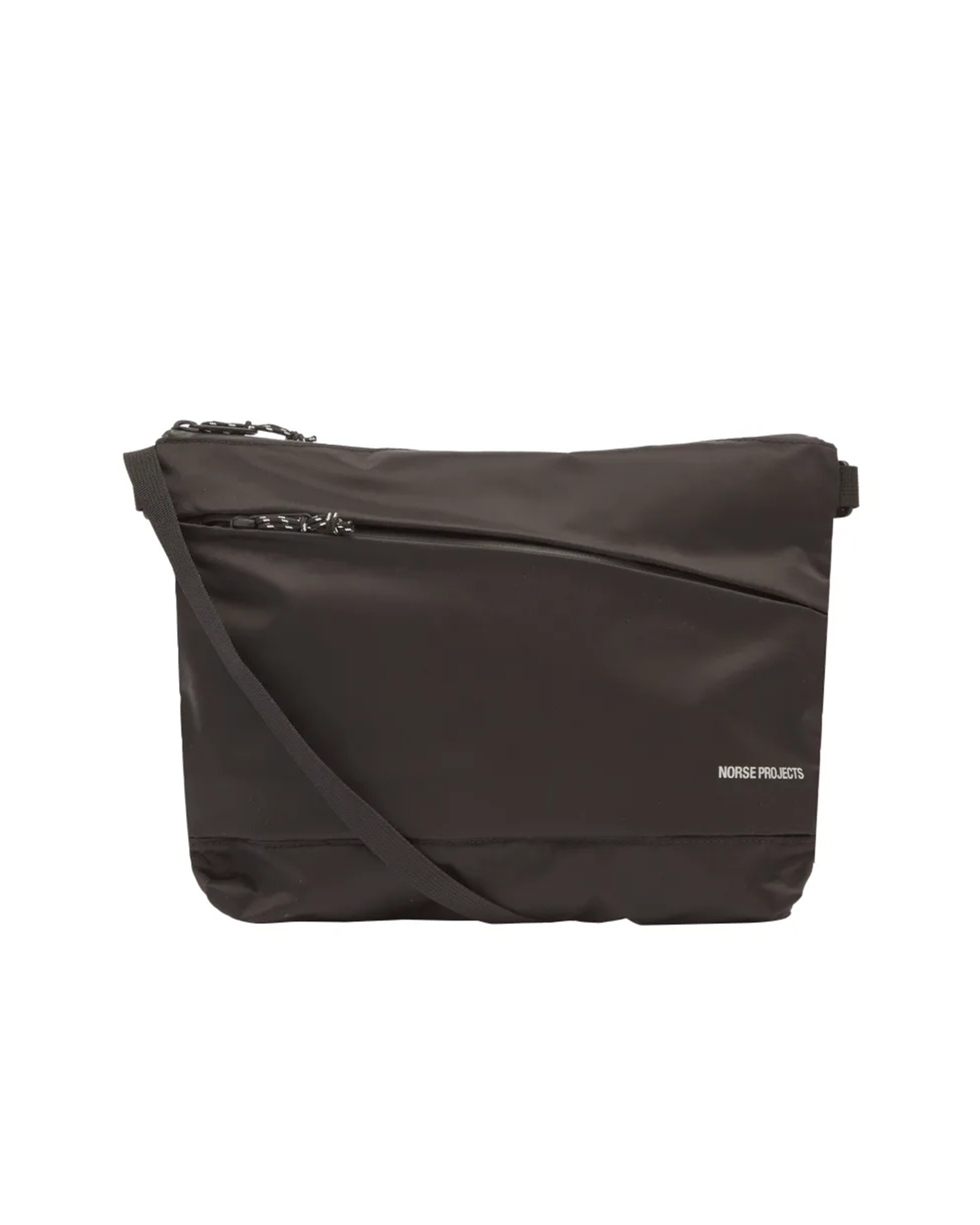 Recycled Nylon Shoulder Bag - Black