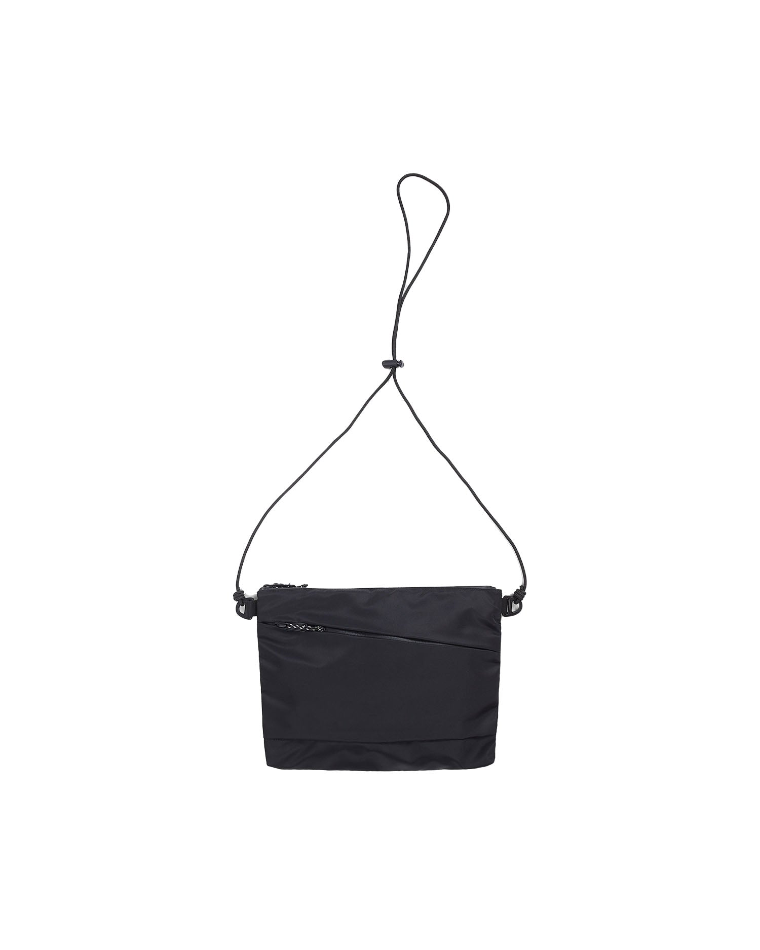 Recycled Nylon Shoulder Bag - Black