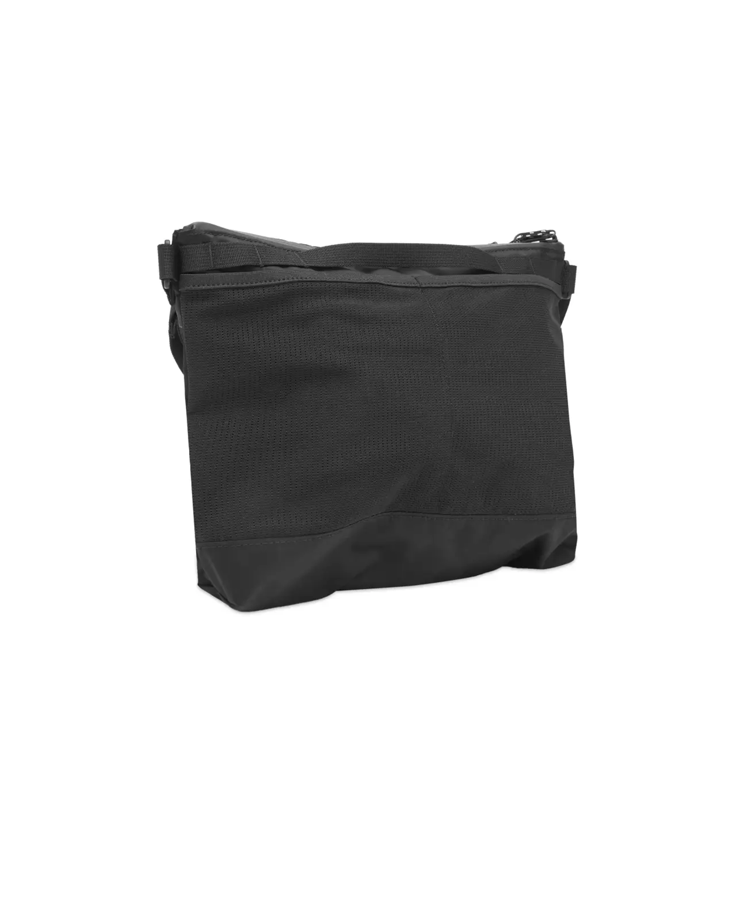 Recycled Nylon Shoulder Bag - Black