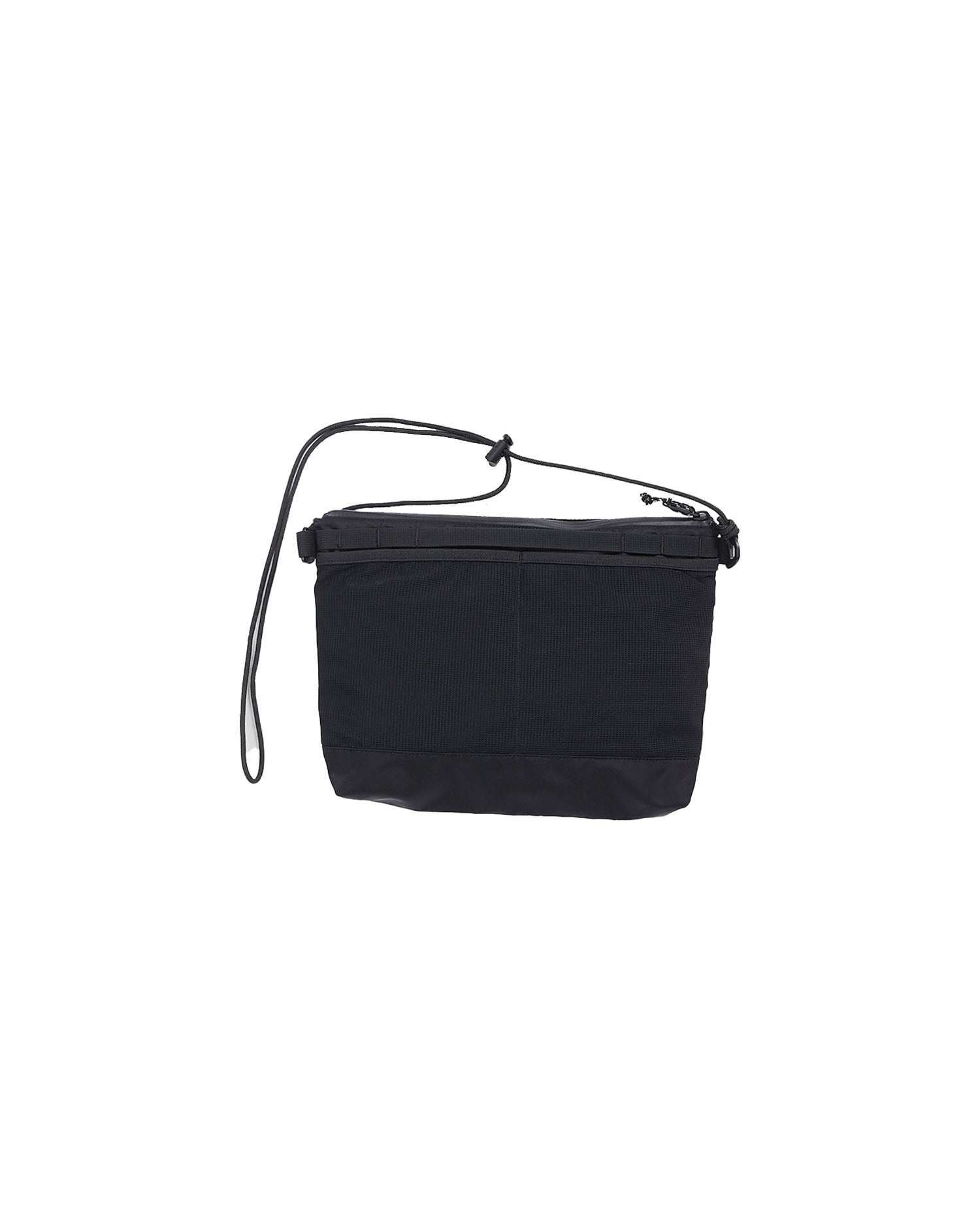 Recycled Nylon Shoulder Bag - Black