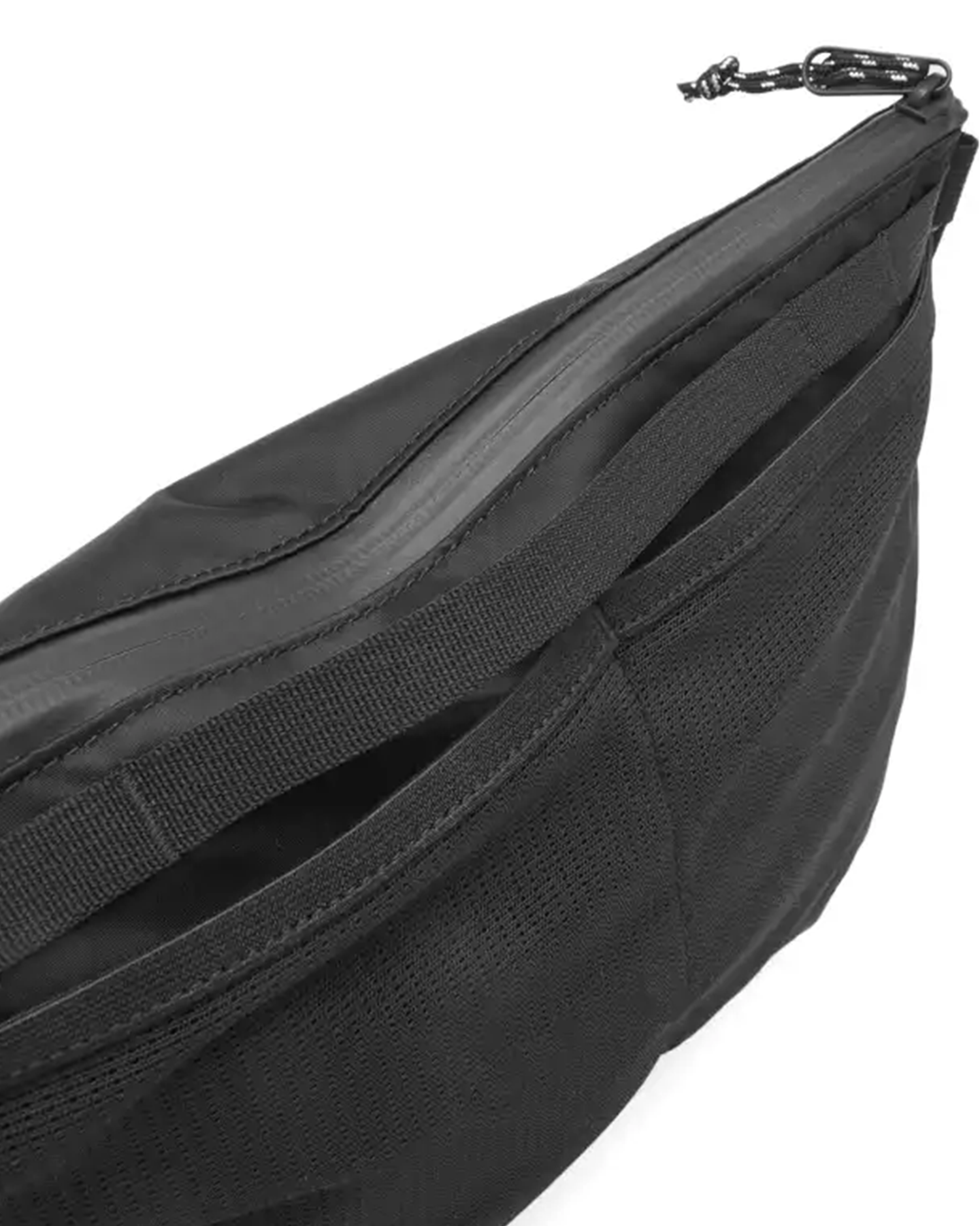 Recycled Nylon Shoulder Bag - Black