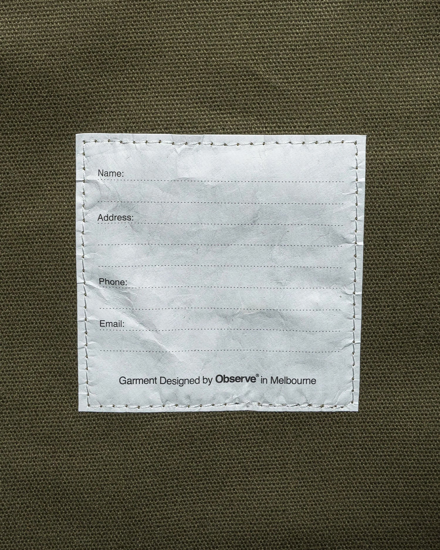 Classic Logo PVC Tote - Army