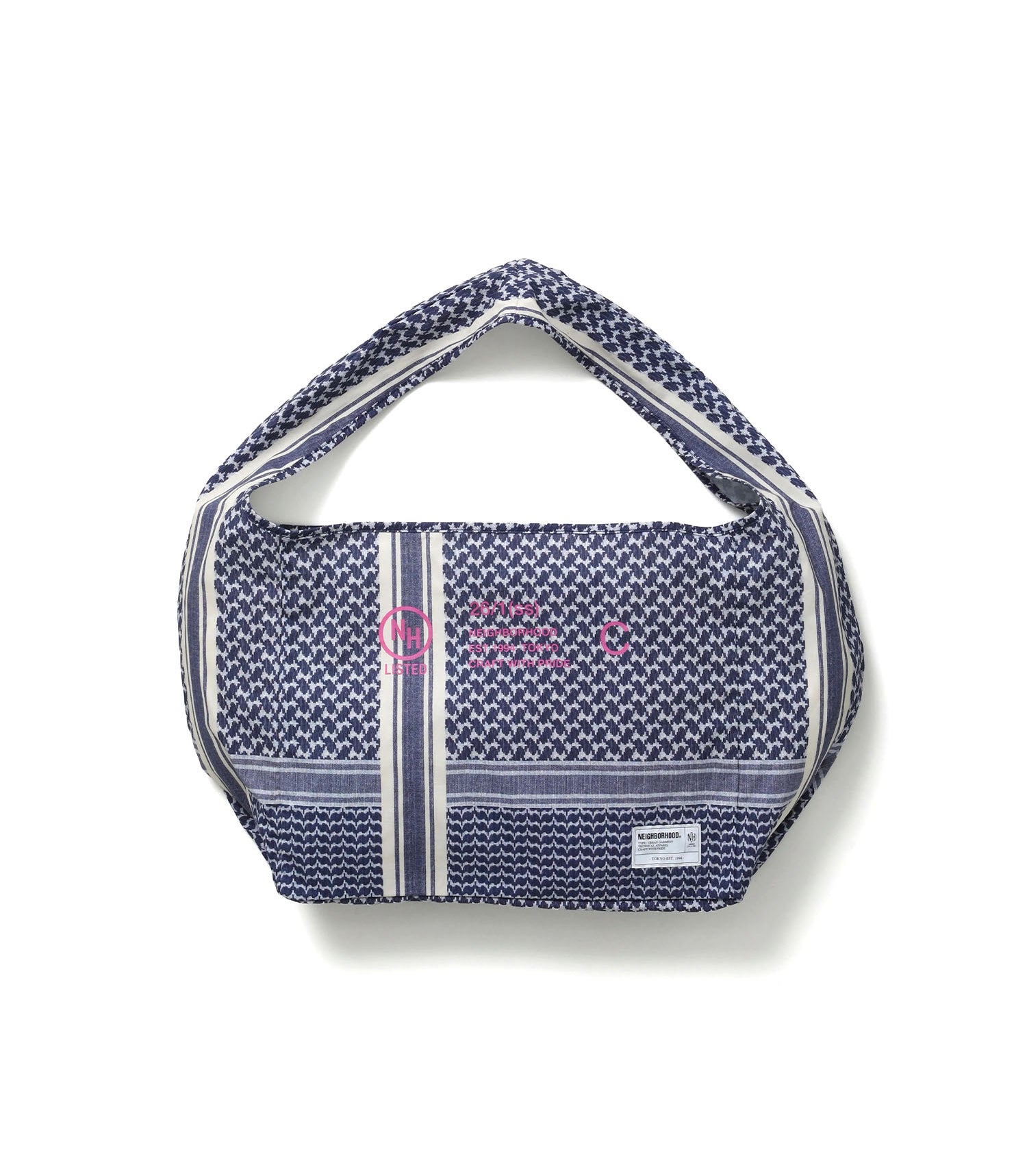 Shemagh Newspaper Bag - Navy