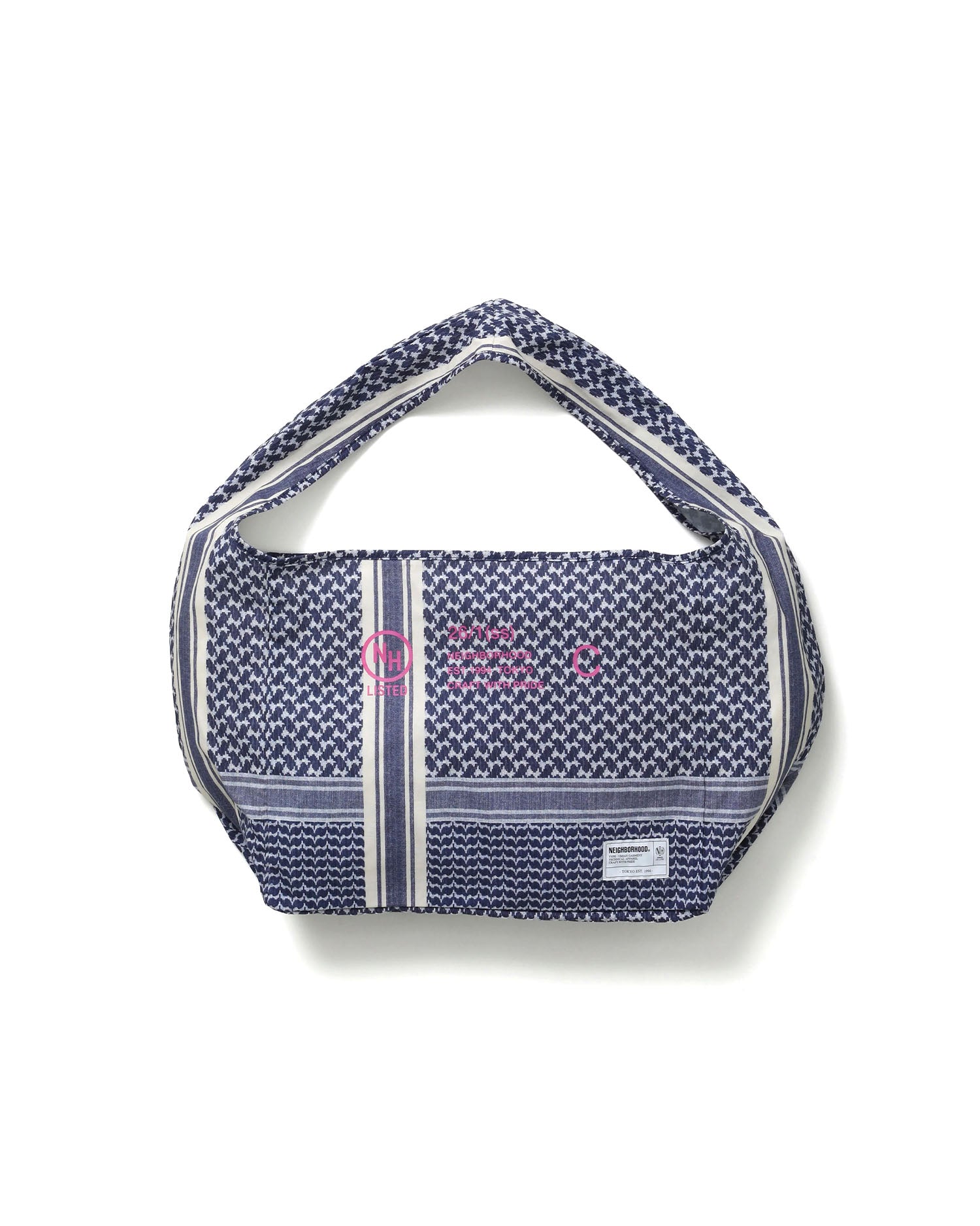 Shemagh Newspaper Bag - Navy