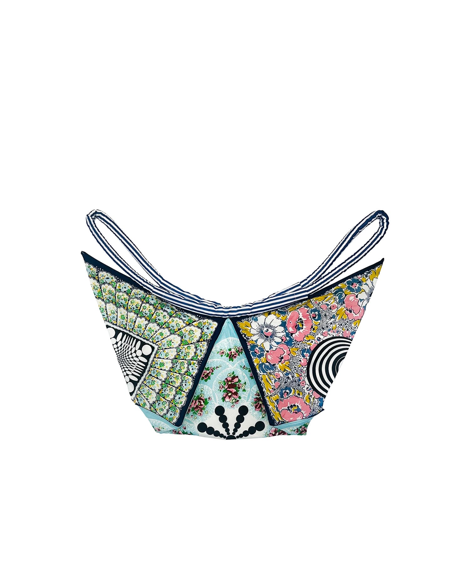 Handkerchief Bag - Blue / Mixed Handkerchief