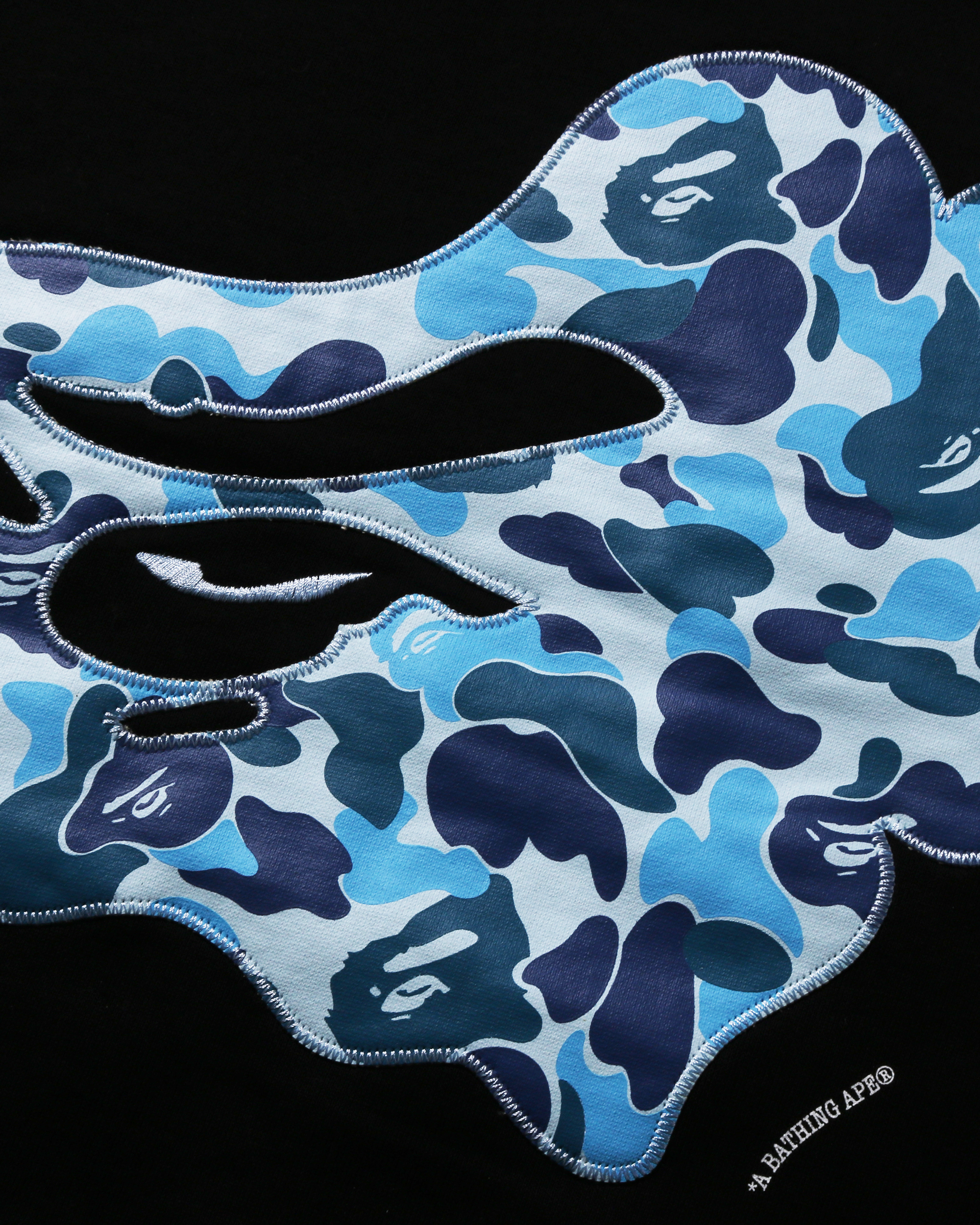 ABC Camo Patch Loose Fit Crewneck - Black