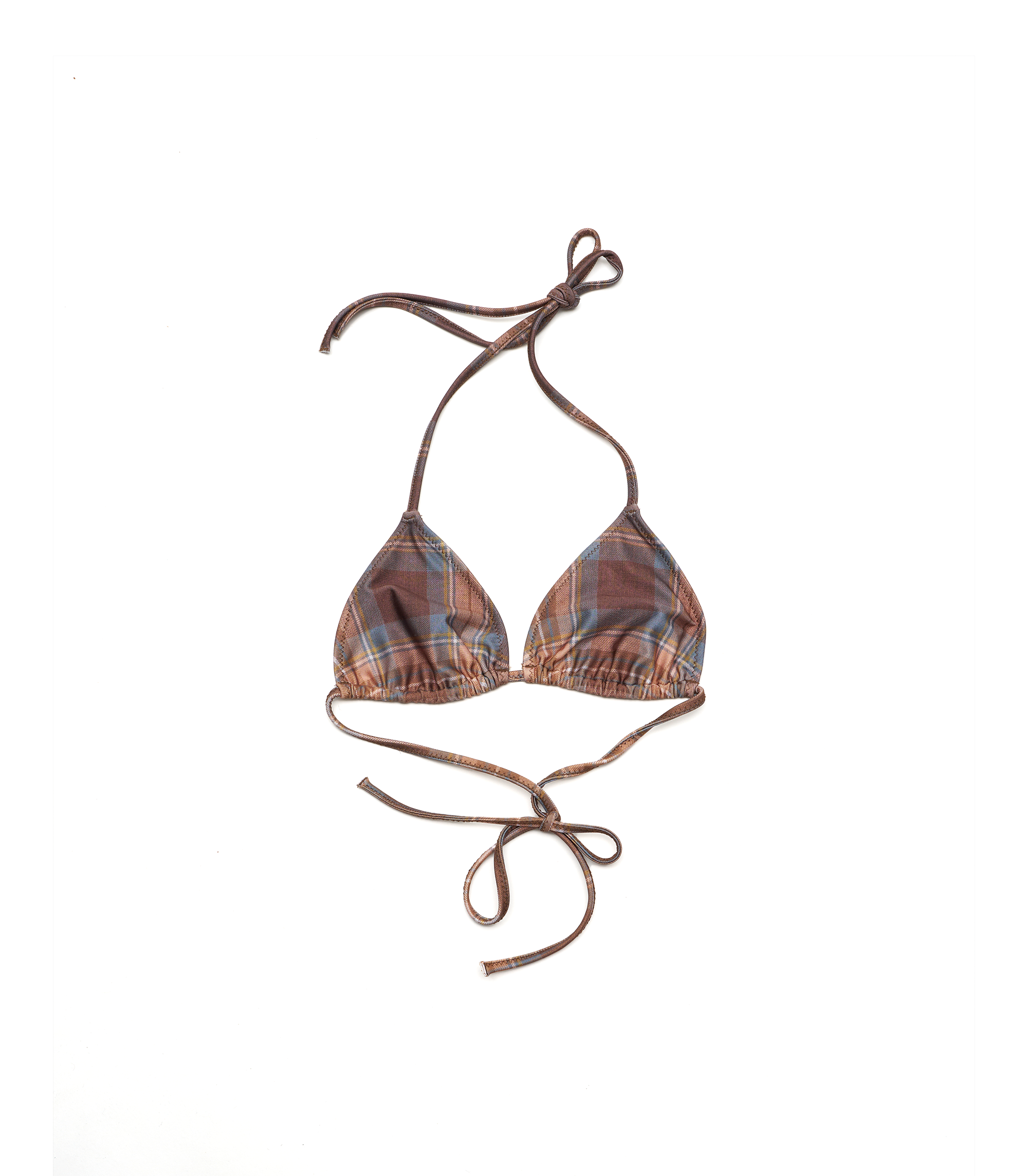 Cam Bikini Top - Check