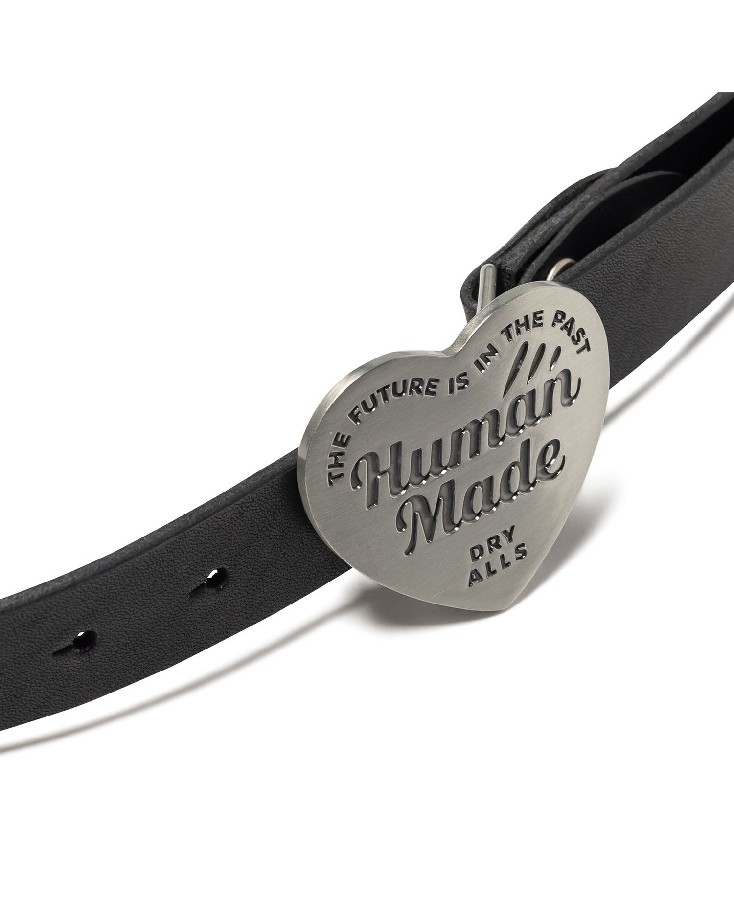 Leather Buckle Belt - Silver