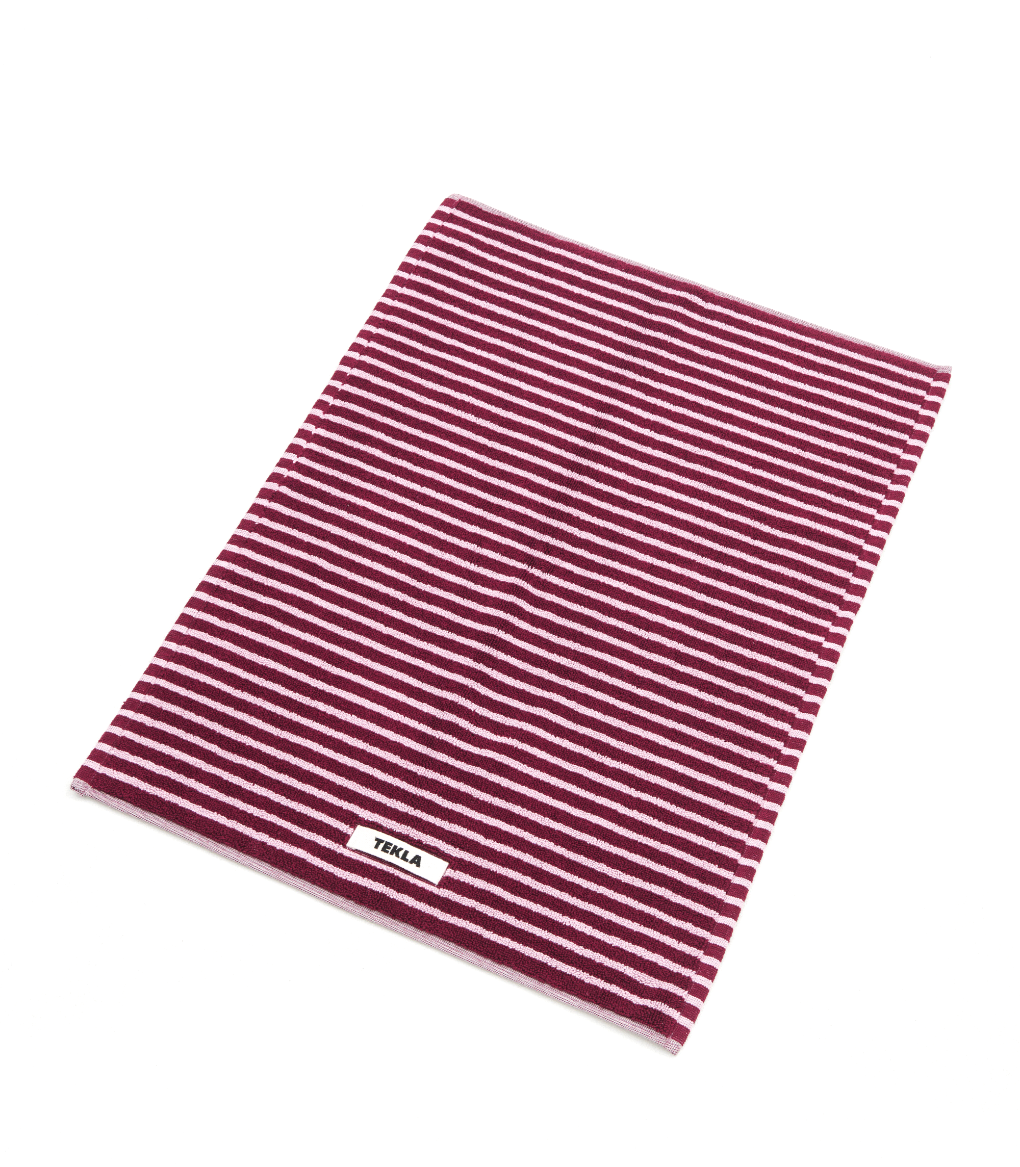 Bathmat (Striped) - Red / Rose