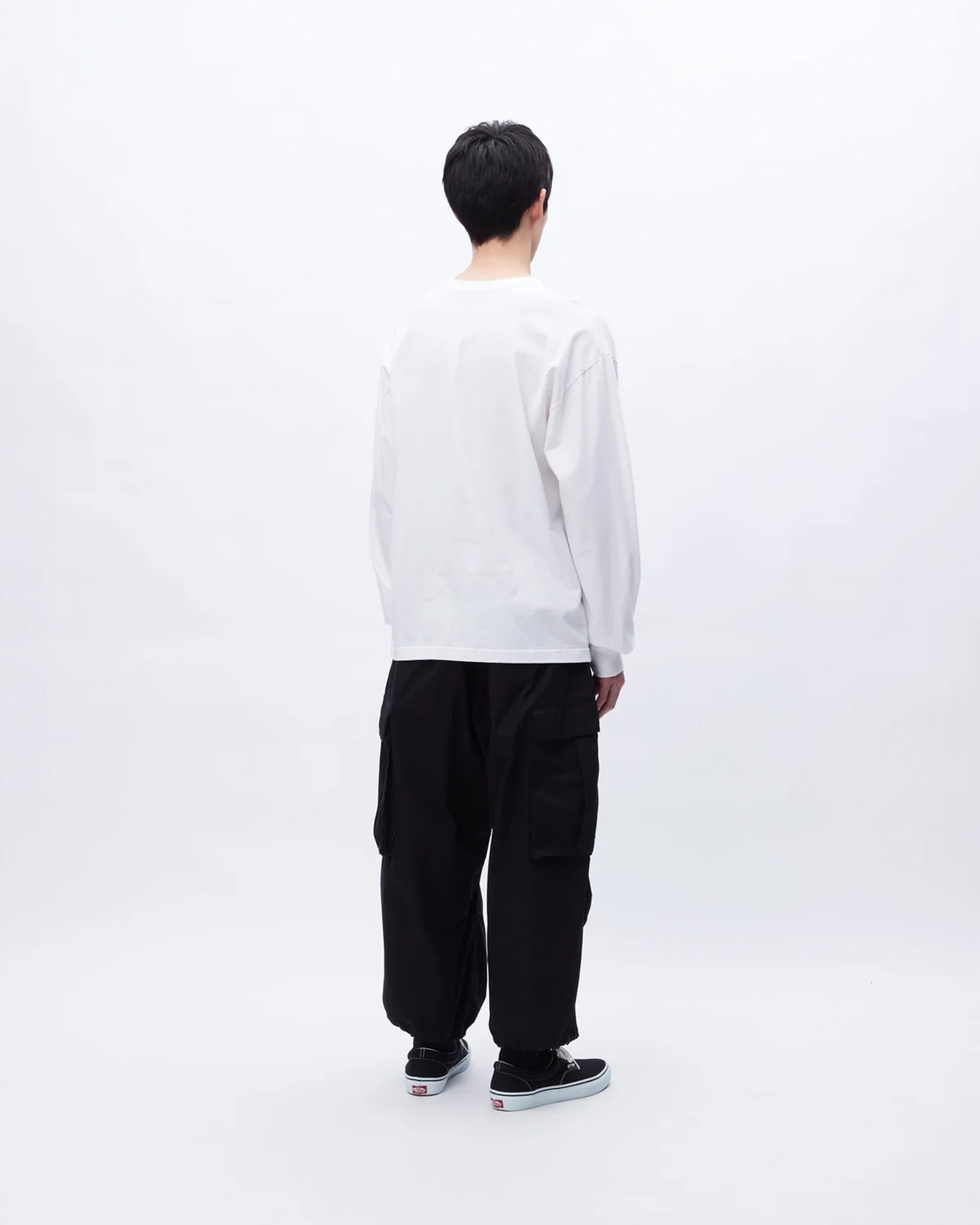 Wide Cargo Pants - Black