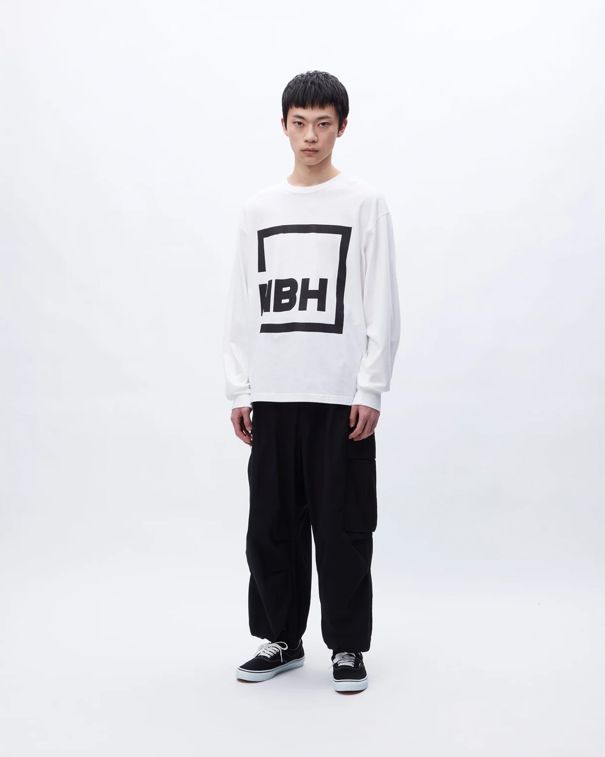 Wide Cargo Pants - Black