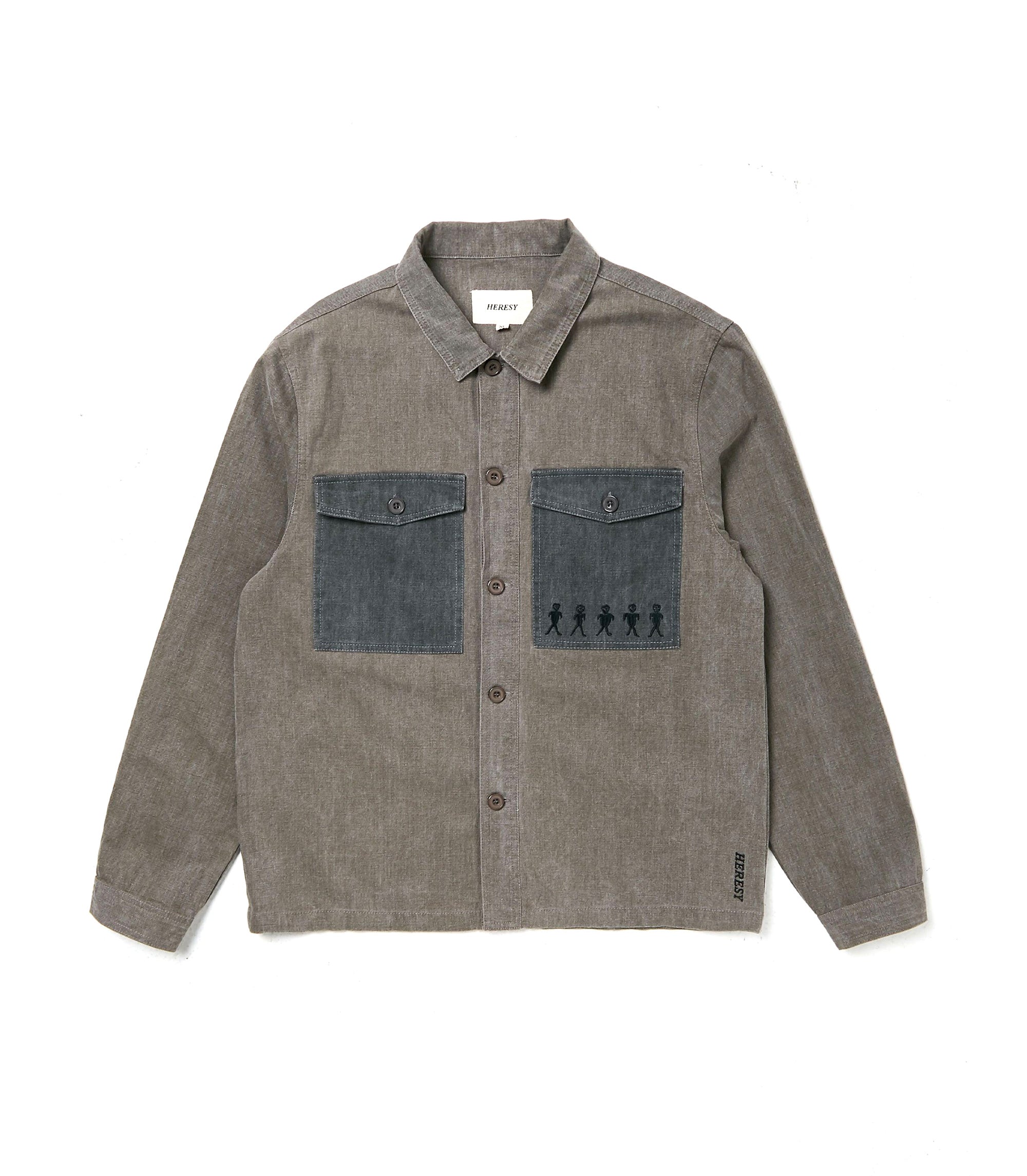 Bone Overshirt - Grey