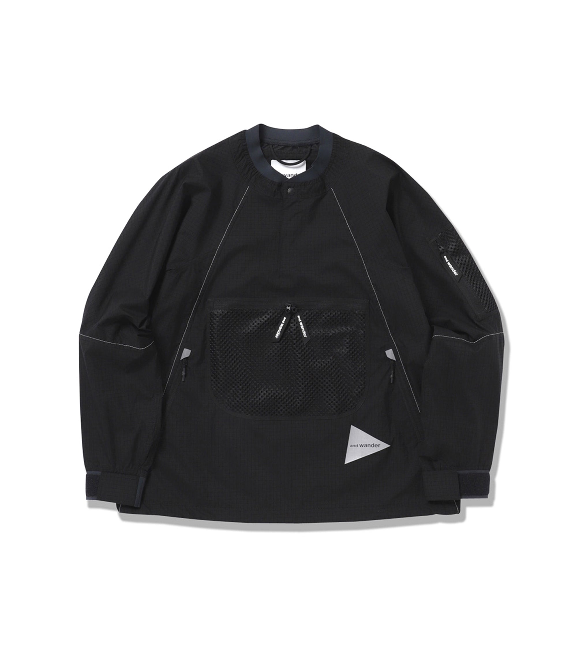 Breath Rip Pullover Jacket - Black