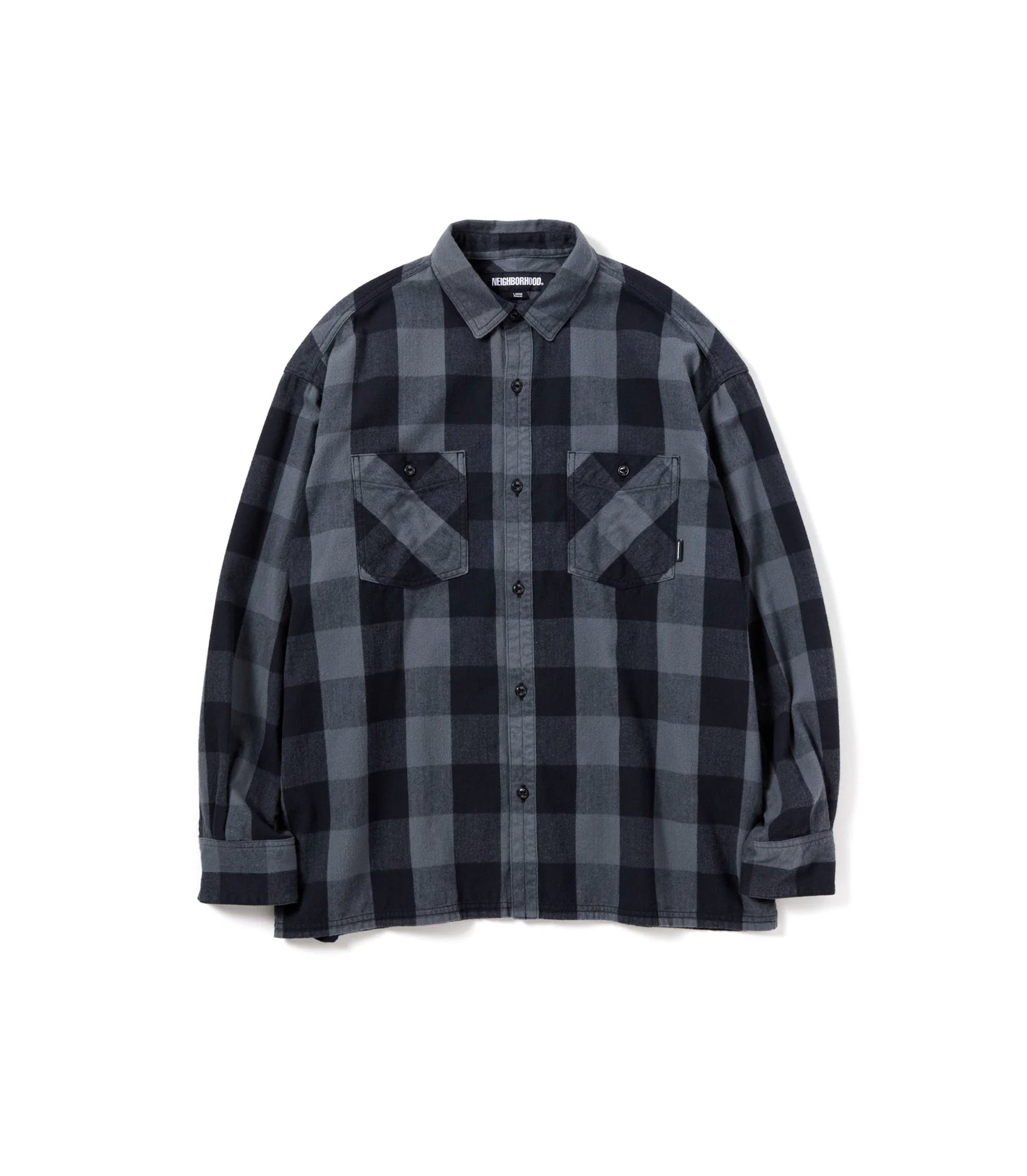 Buffalo Check L/S Shirt - Grey