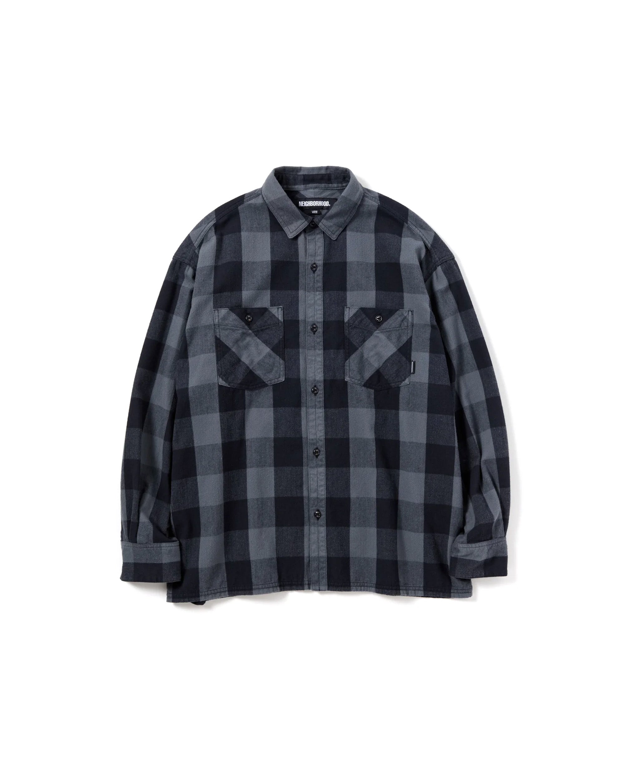 Buffalo Check L/S Shirt - Grey