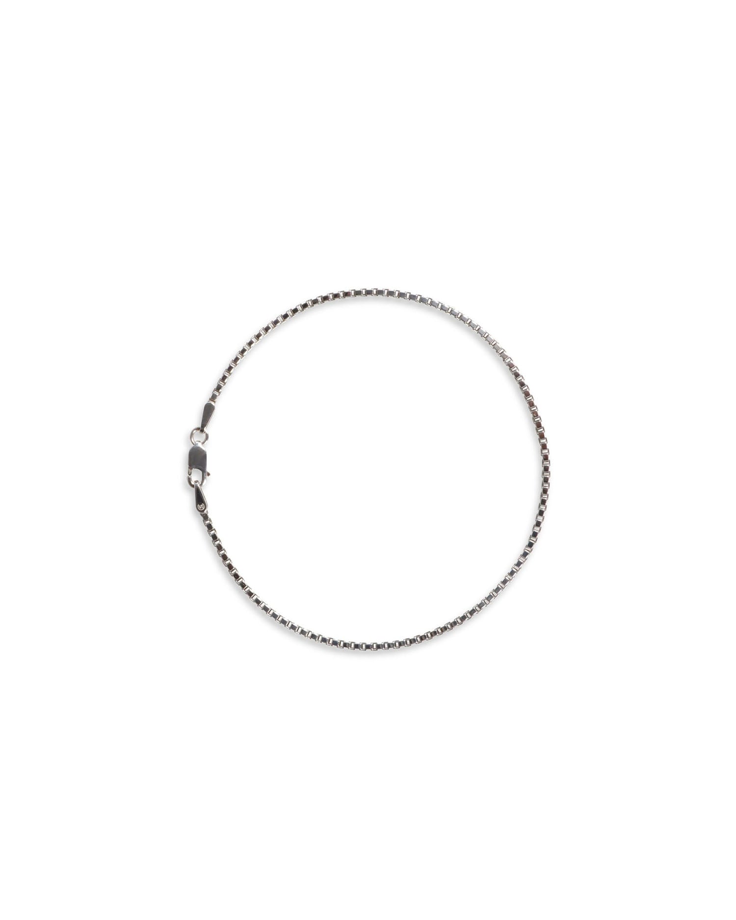 Box Chain Bracelet - 925 Sterling Silver