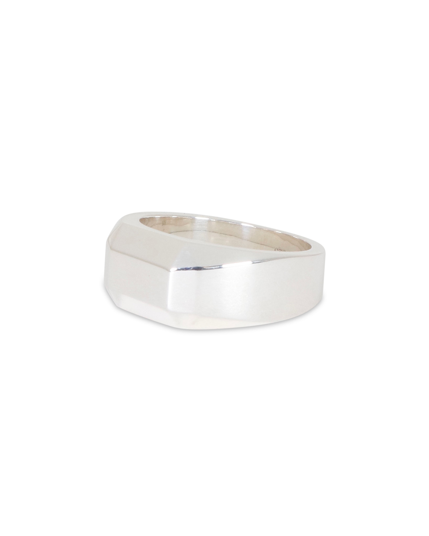 Bank Signet Ring - 925 Sterling Silver