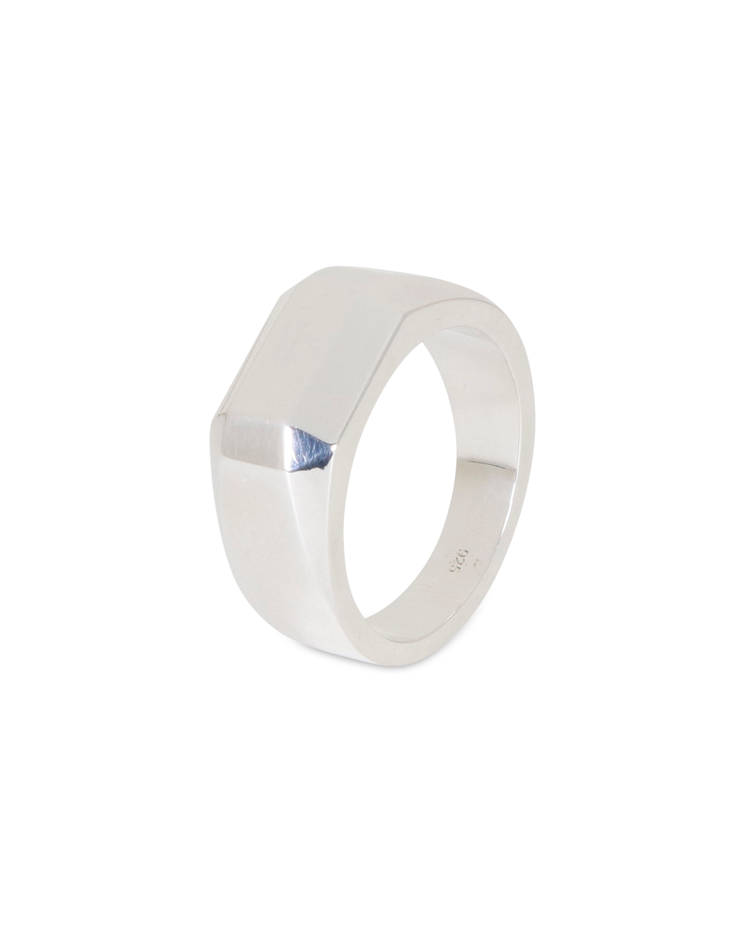 Bank Signet Ring - 925 Sterling Silver