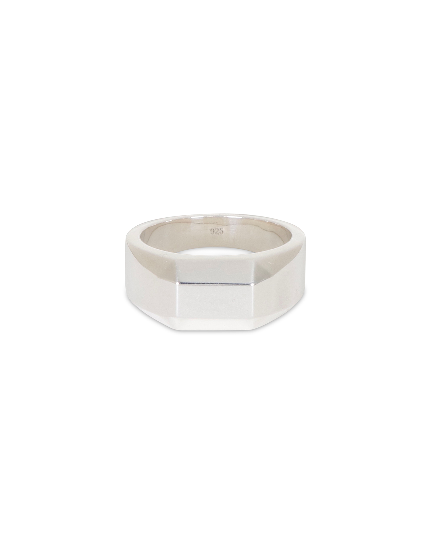 Bank Signet Ring - 925 Sterling Silver