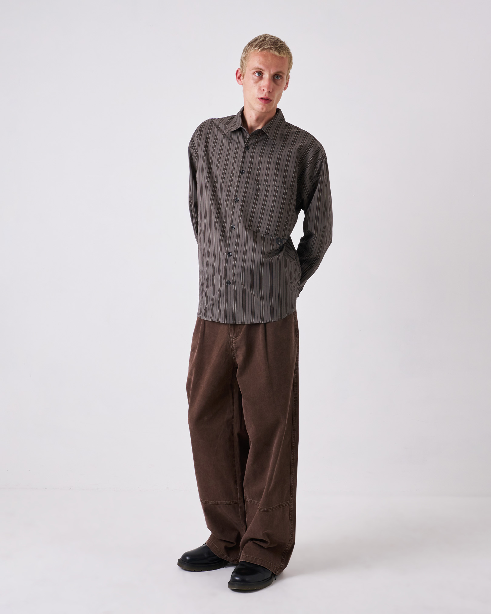 Kirwan Striped Shirt - Grey