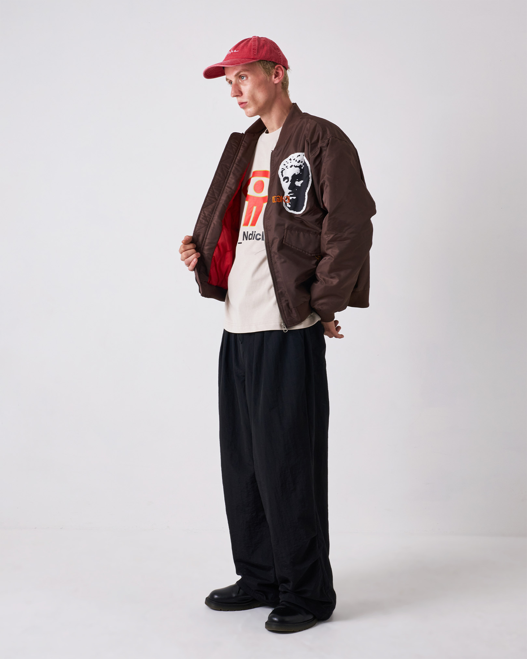 Digital Age Bomber Jacket - Brown