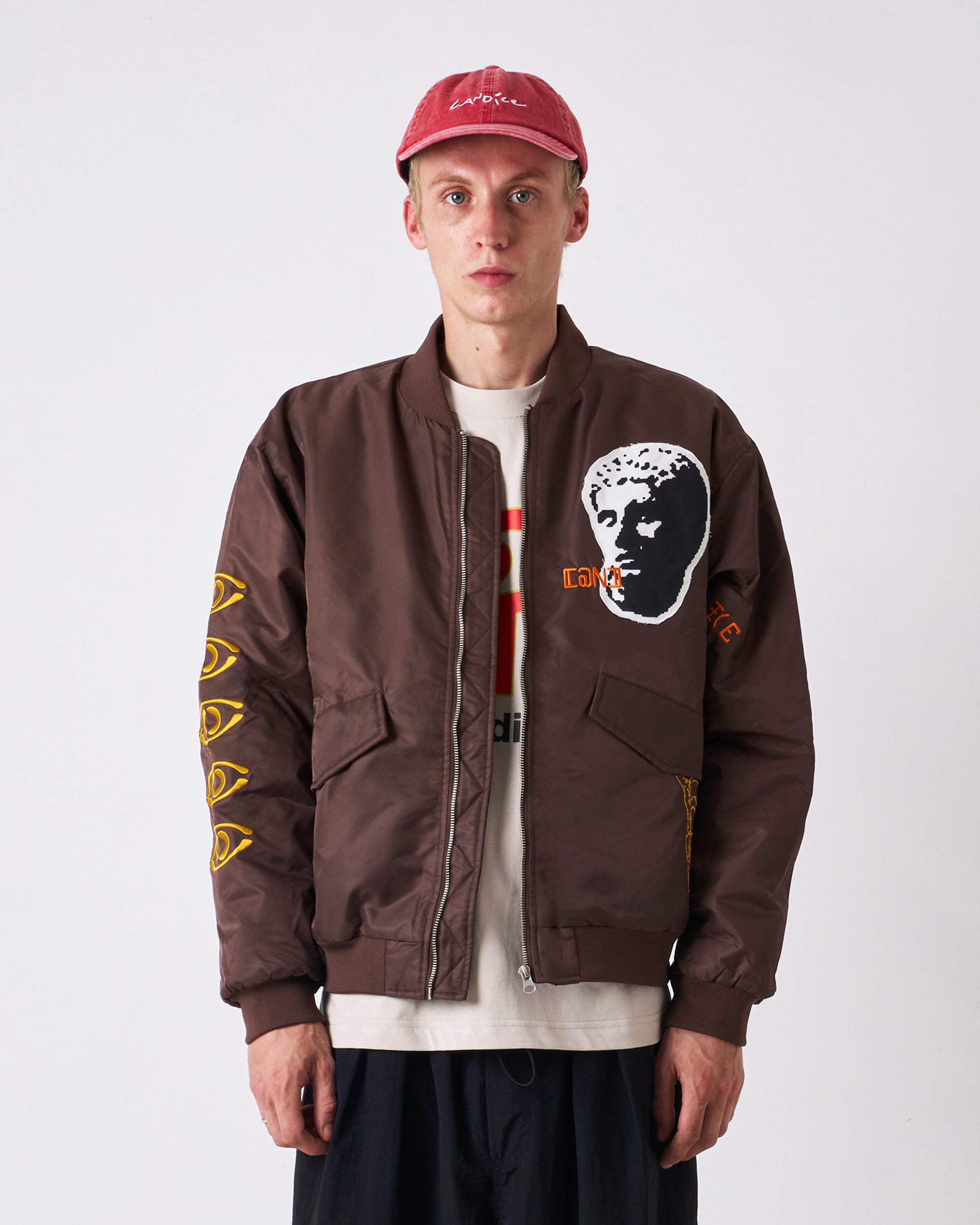 Digital Age Bomber Jacket - Brown