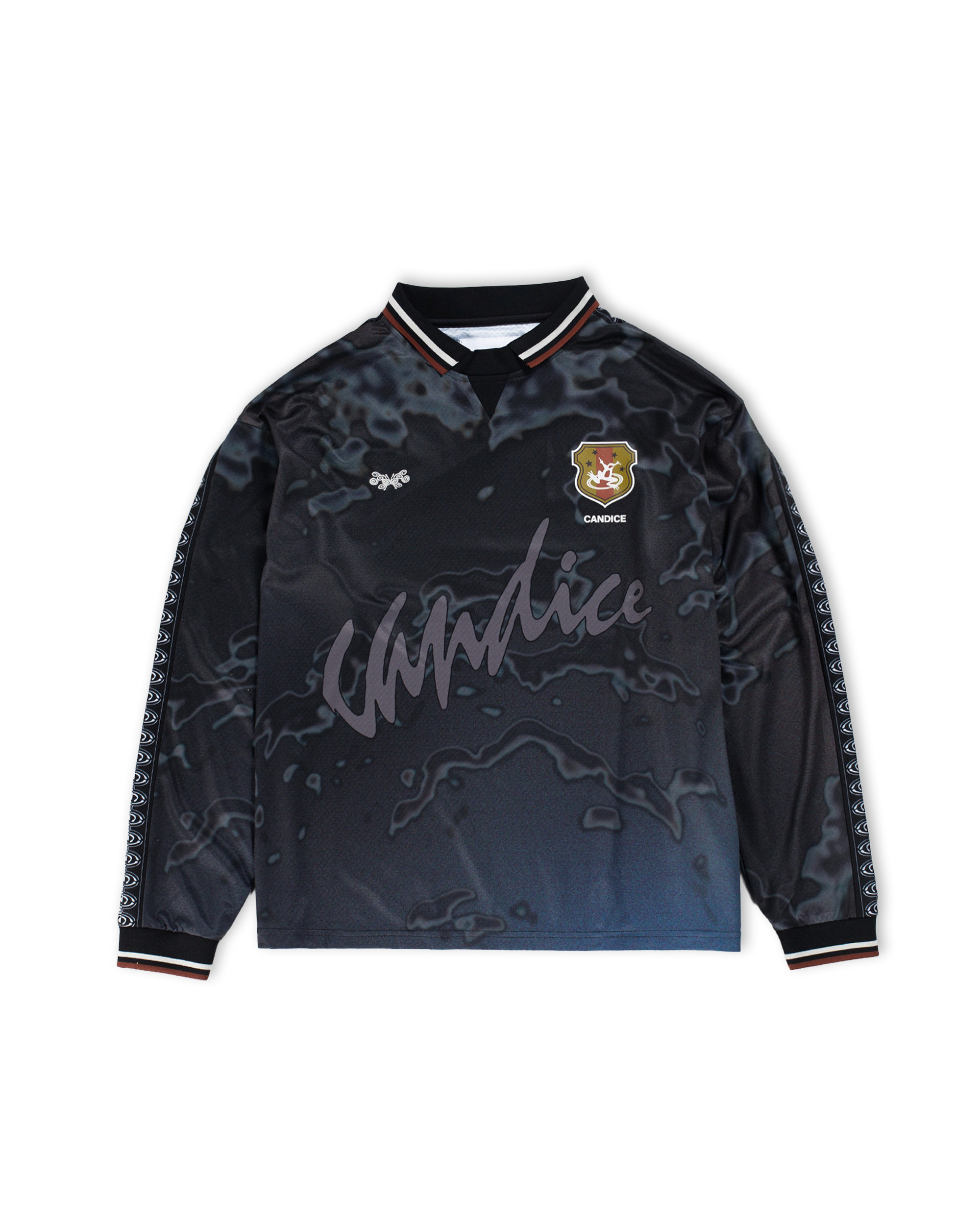 Frog Dreaming Football Jersey - Black / Blue
