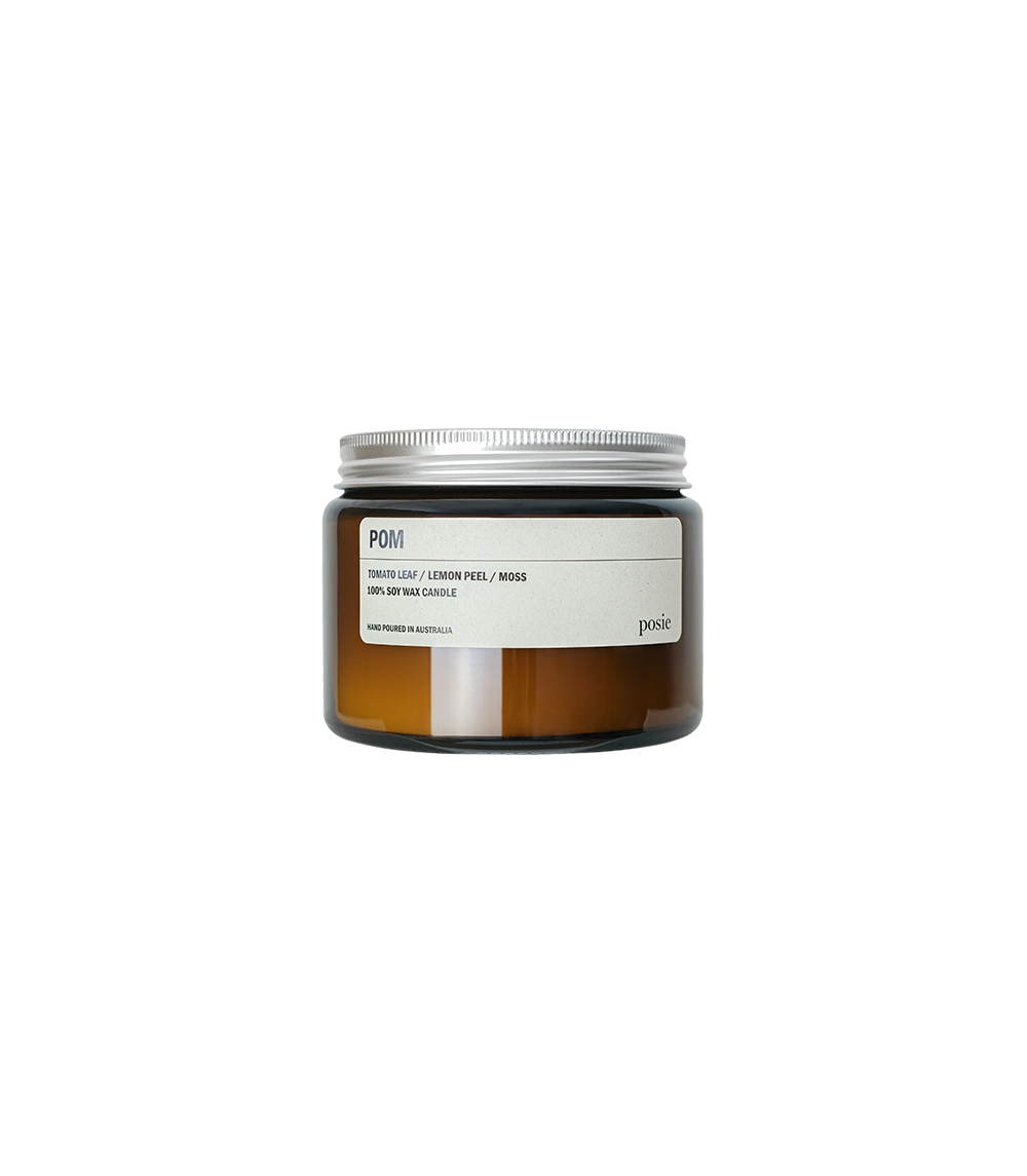500g Amber Jar Soy Candle - POM