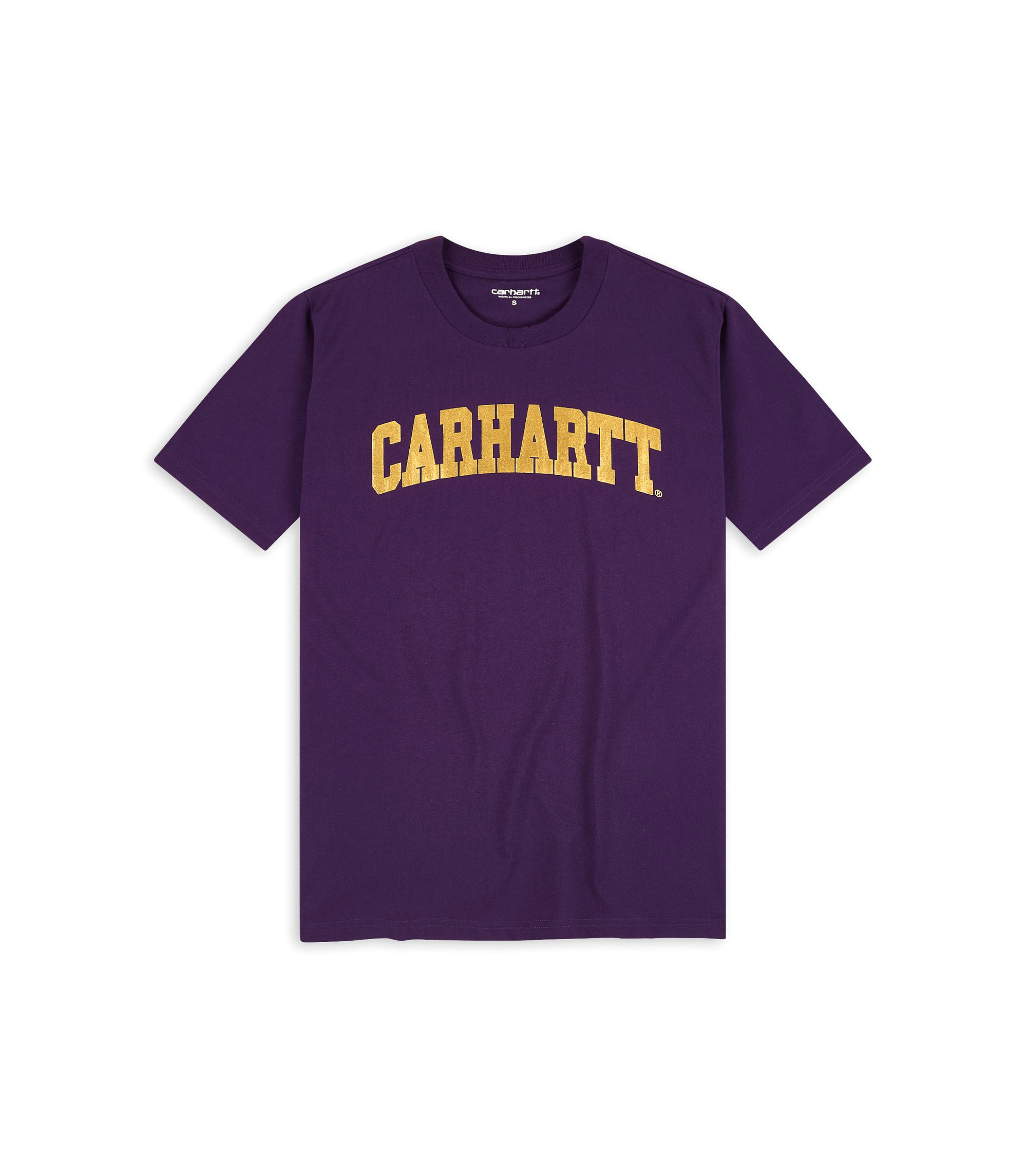 S/S University T-Shirt - Cassis / Gold