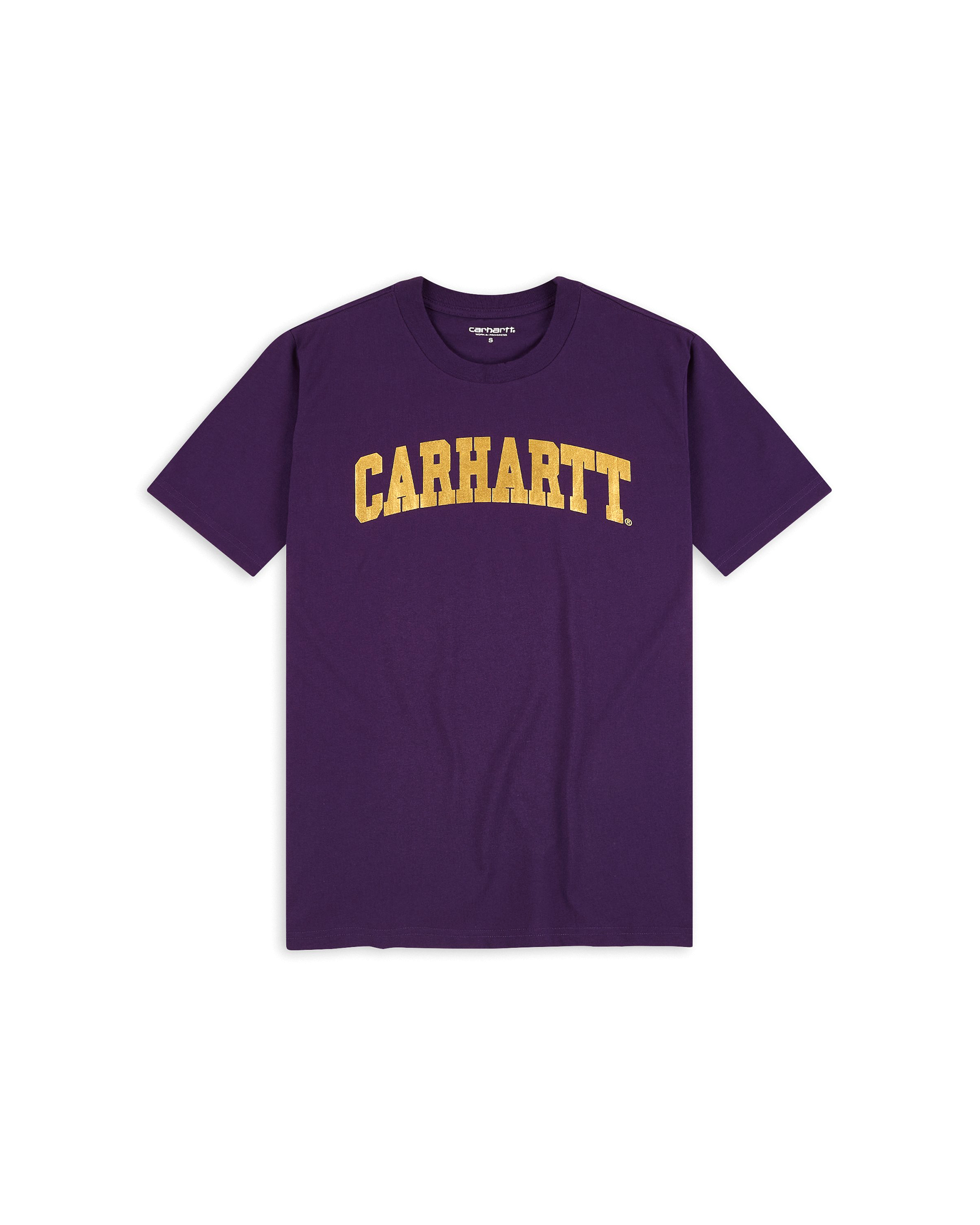 S/S University T-Shirt - Cassis / Gold
