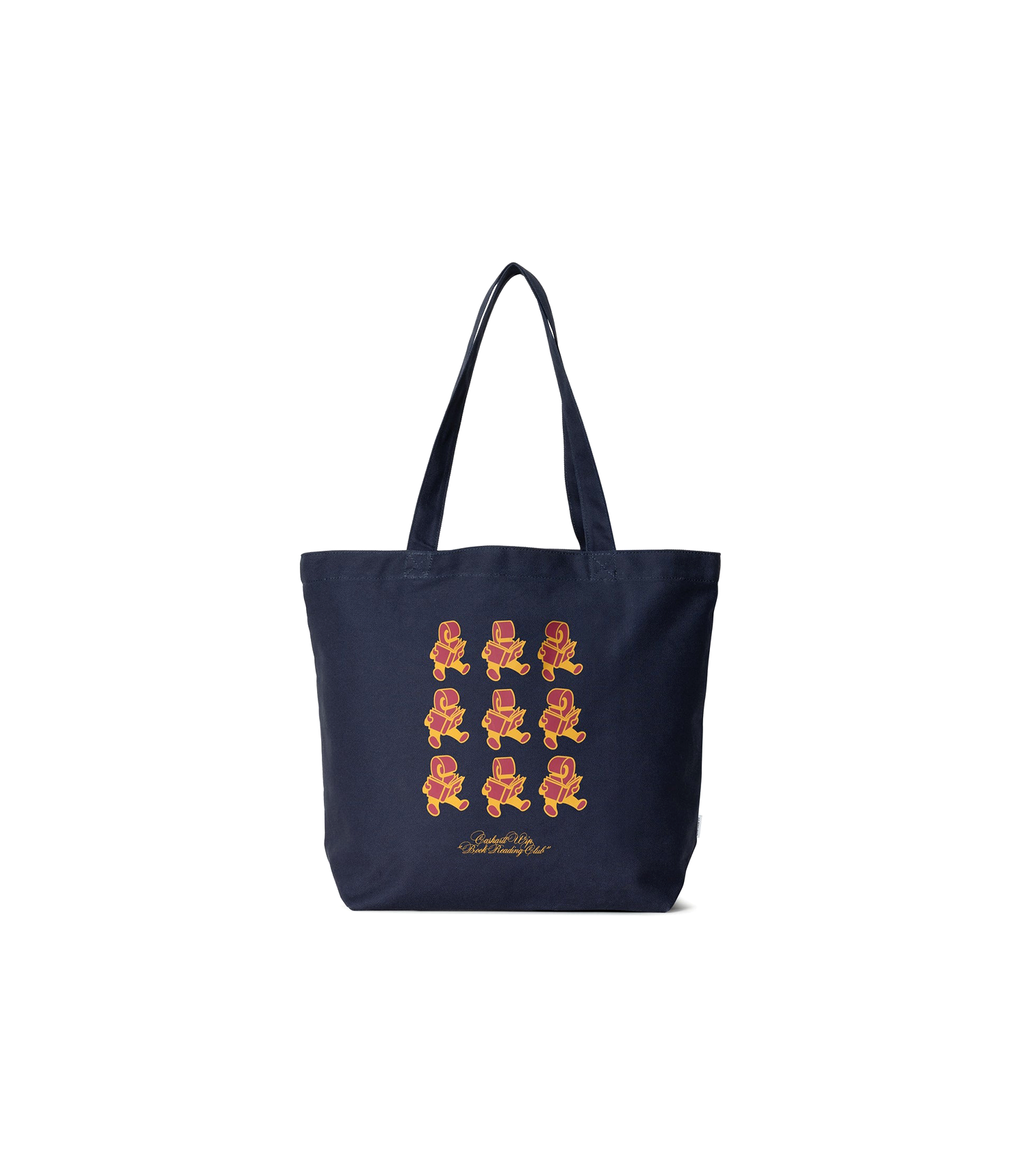 Canvas Graphic Tote - Reading Club Print / Blue