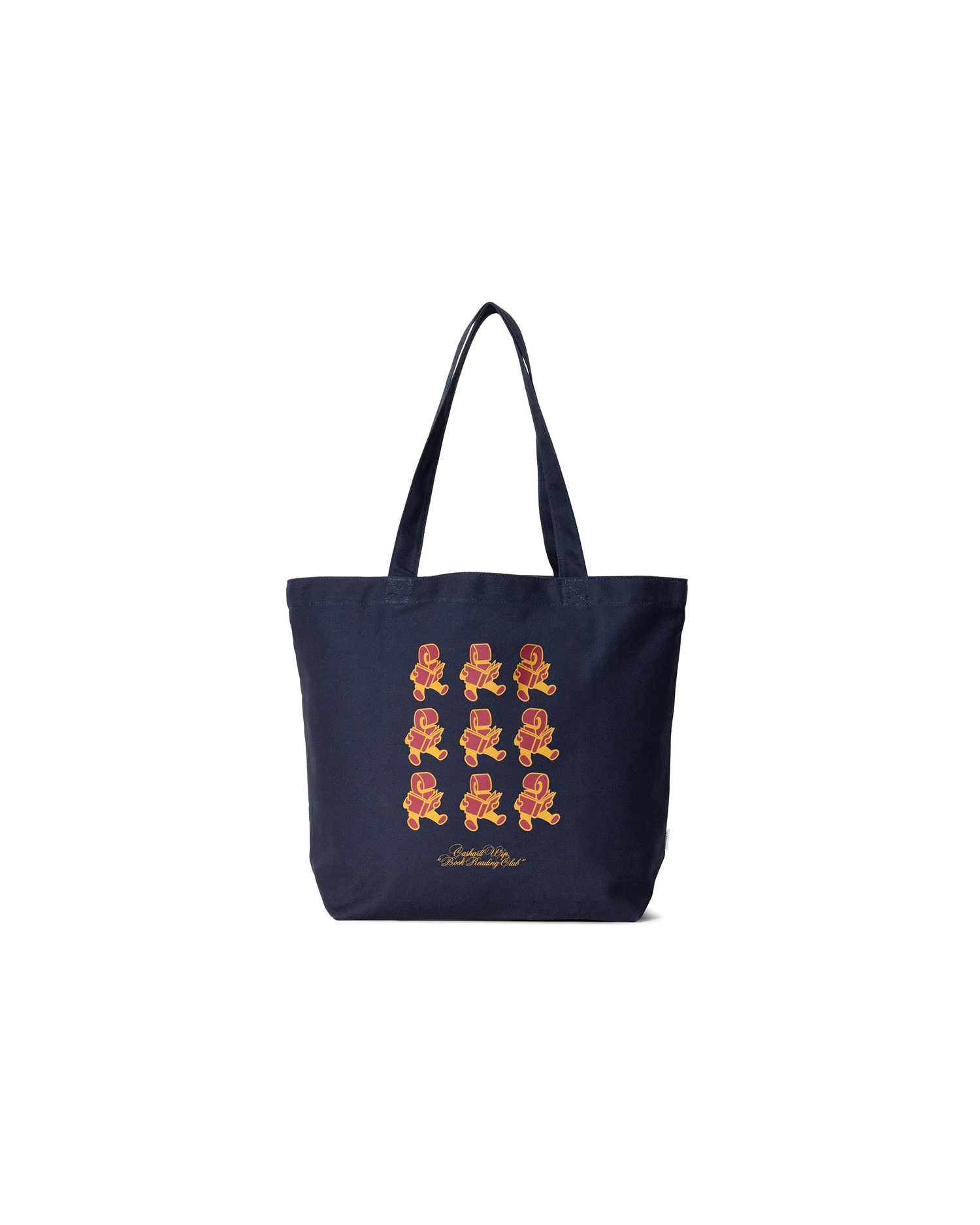 Canvas Graphic Tote - Reading Club Print / Blue