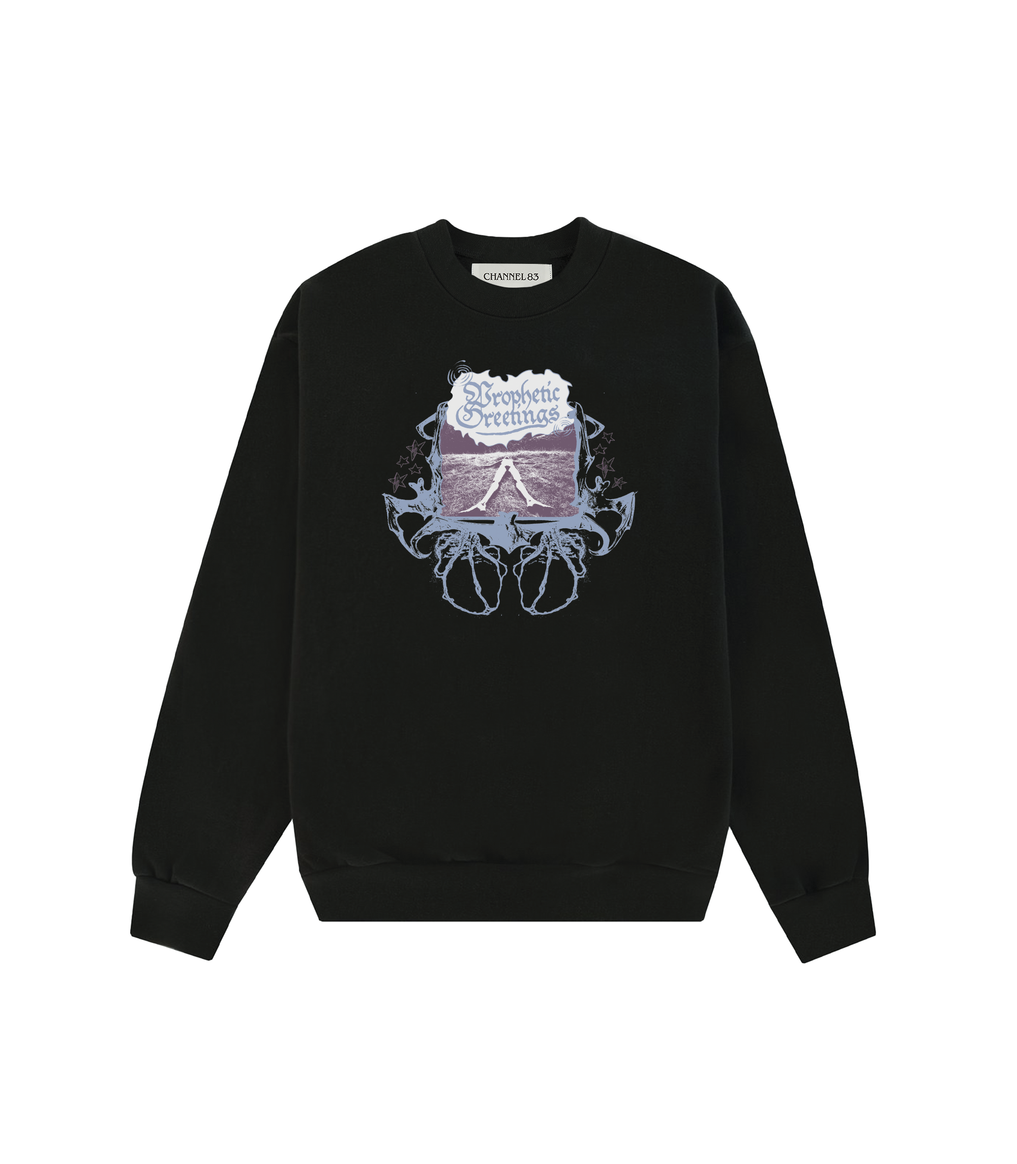 Prophetic Greetings Crewneck Sweatshirt - Black