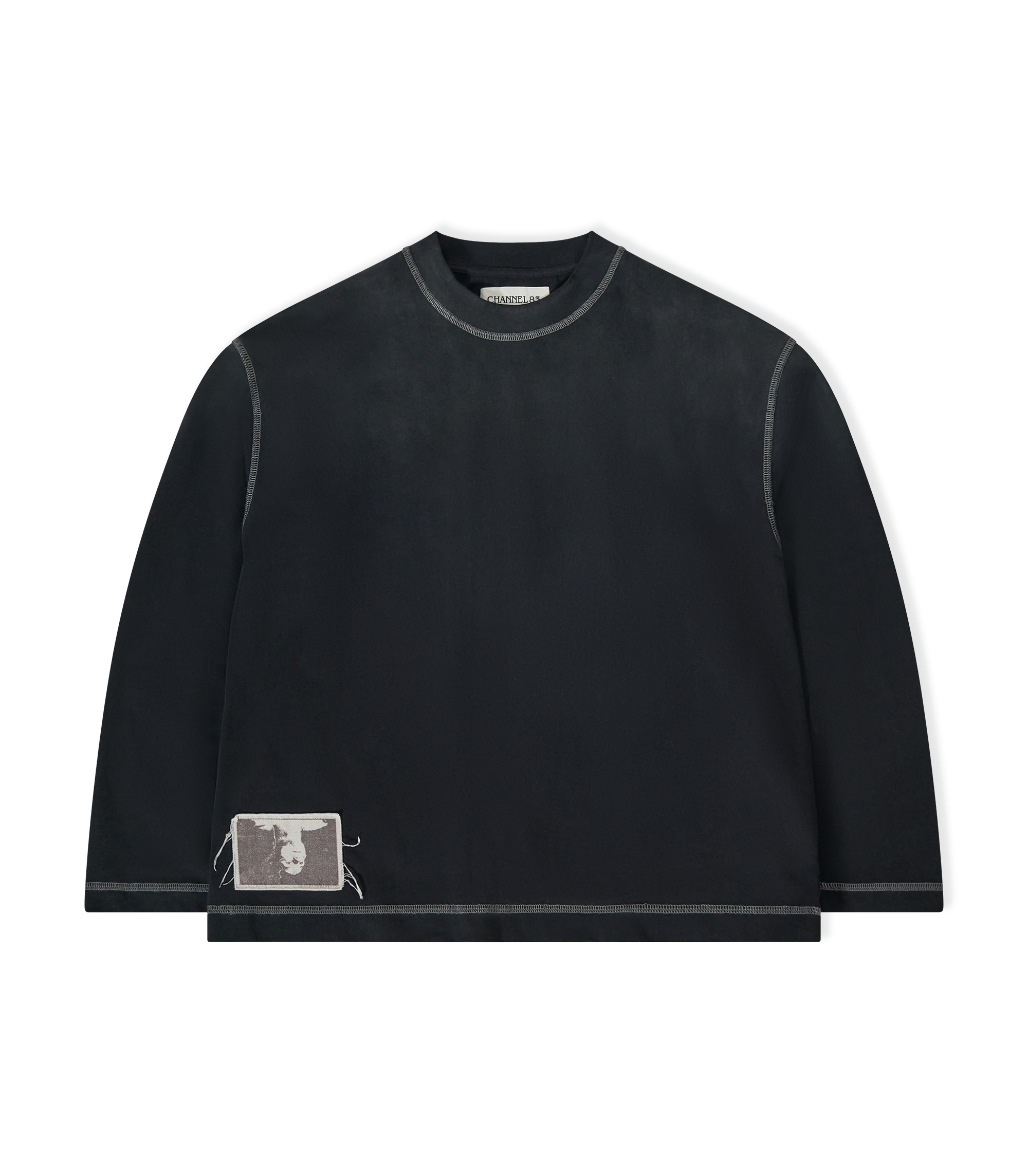 Contrast L/S T-shirt - Volcanic Ash