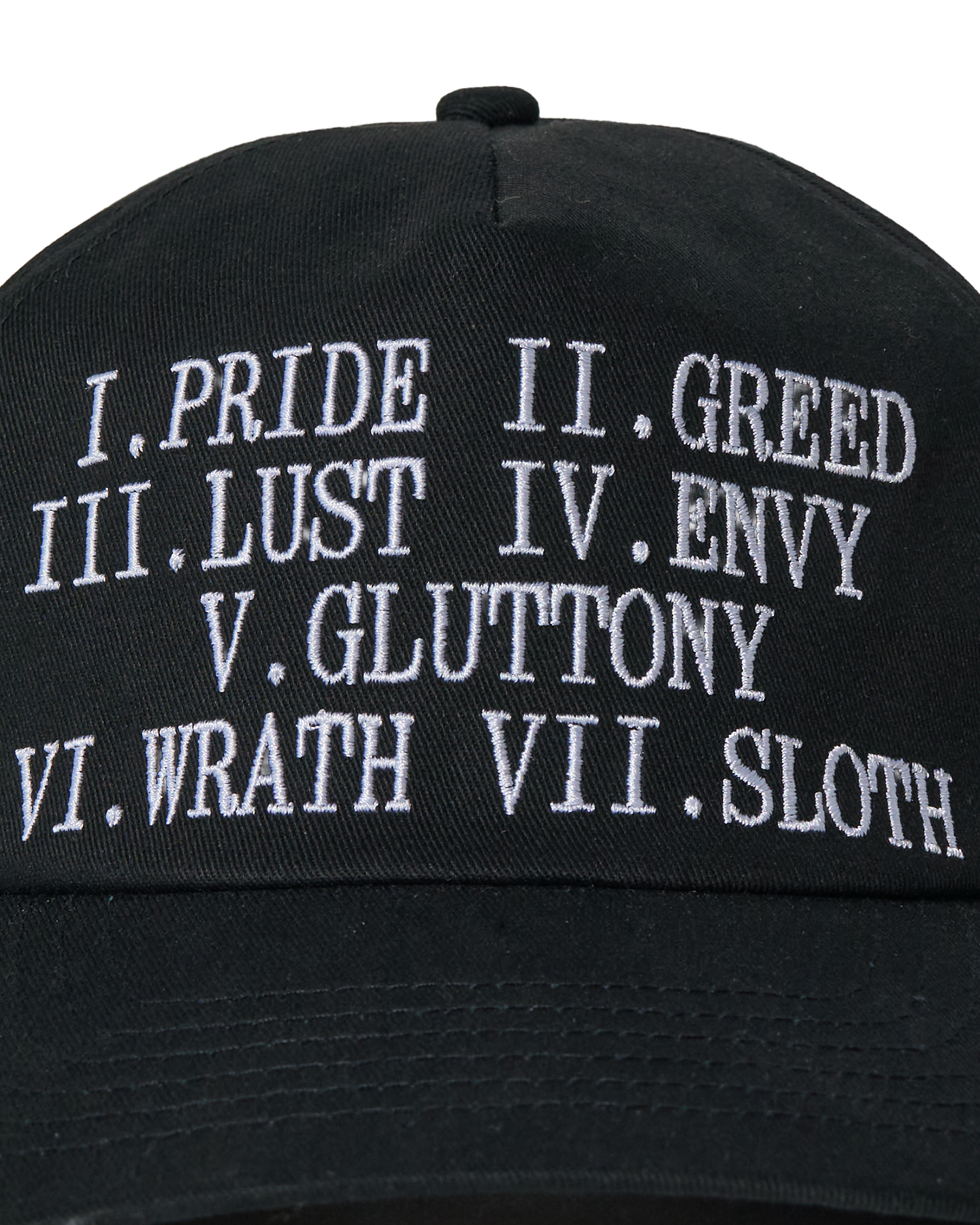 Seven Sins Hat - Black