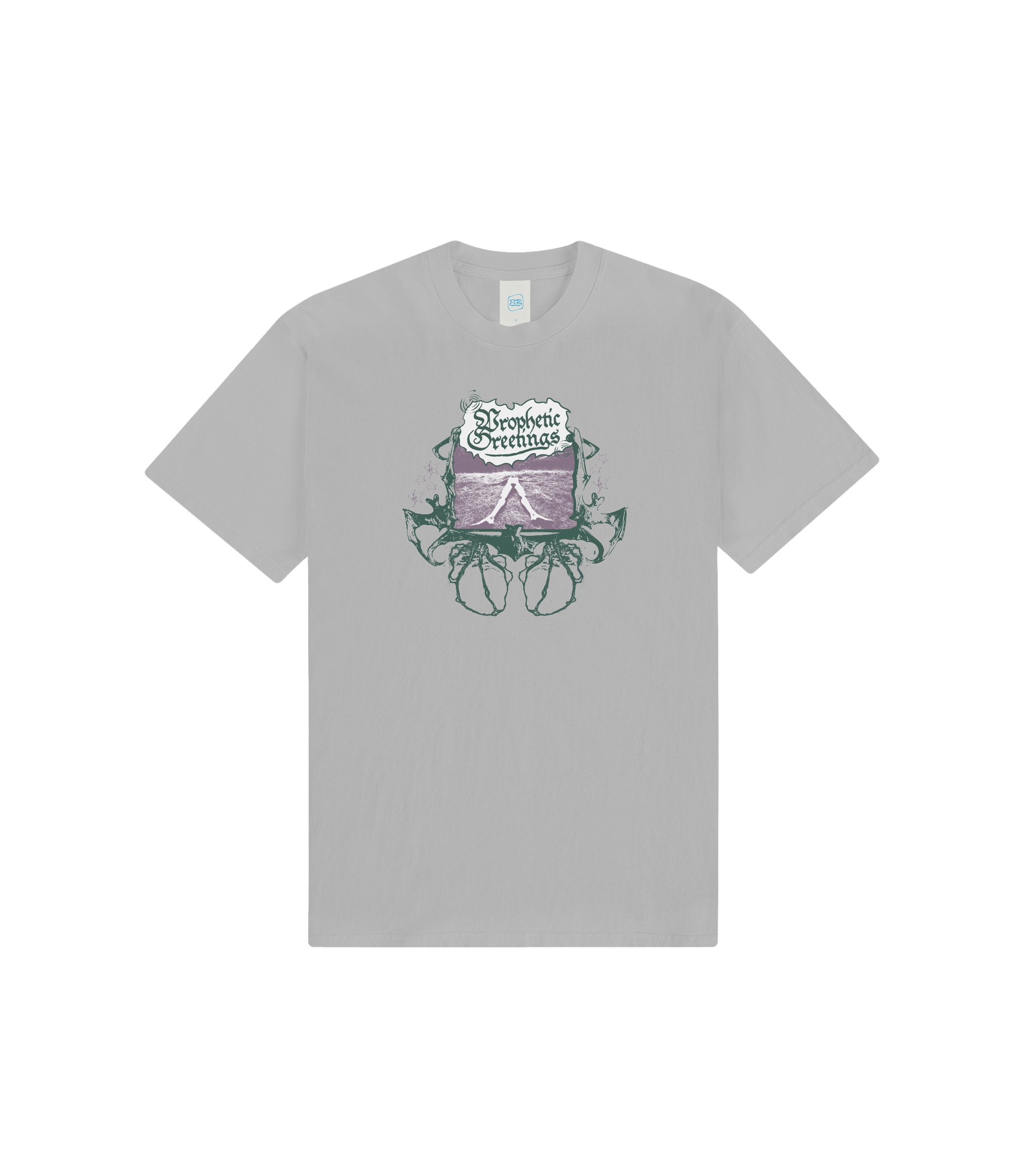 Prophetic Greetings T-shirt - Mid Silver