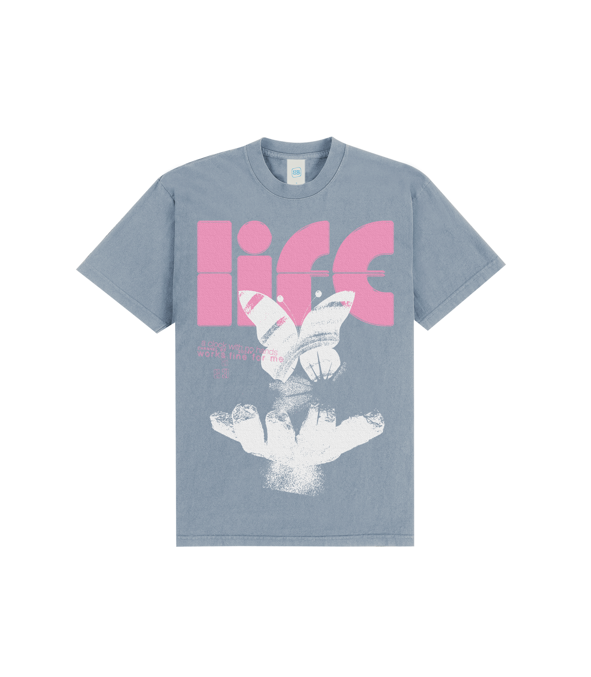Life T-shirt - Clear Blue